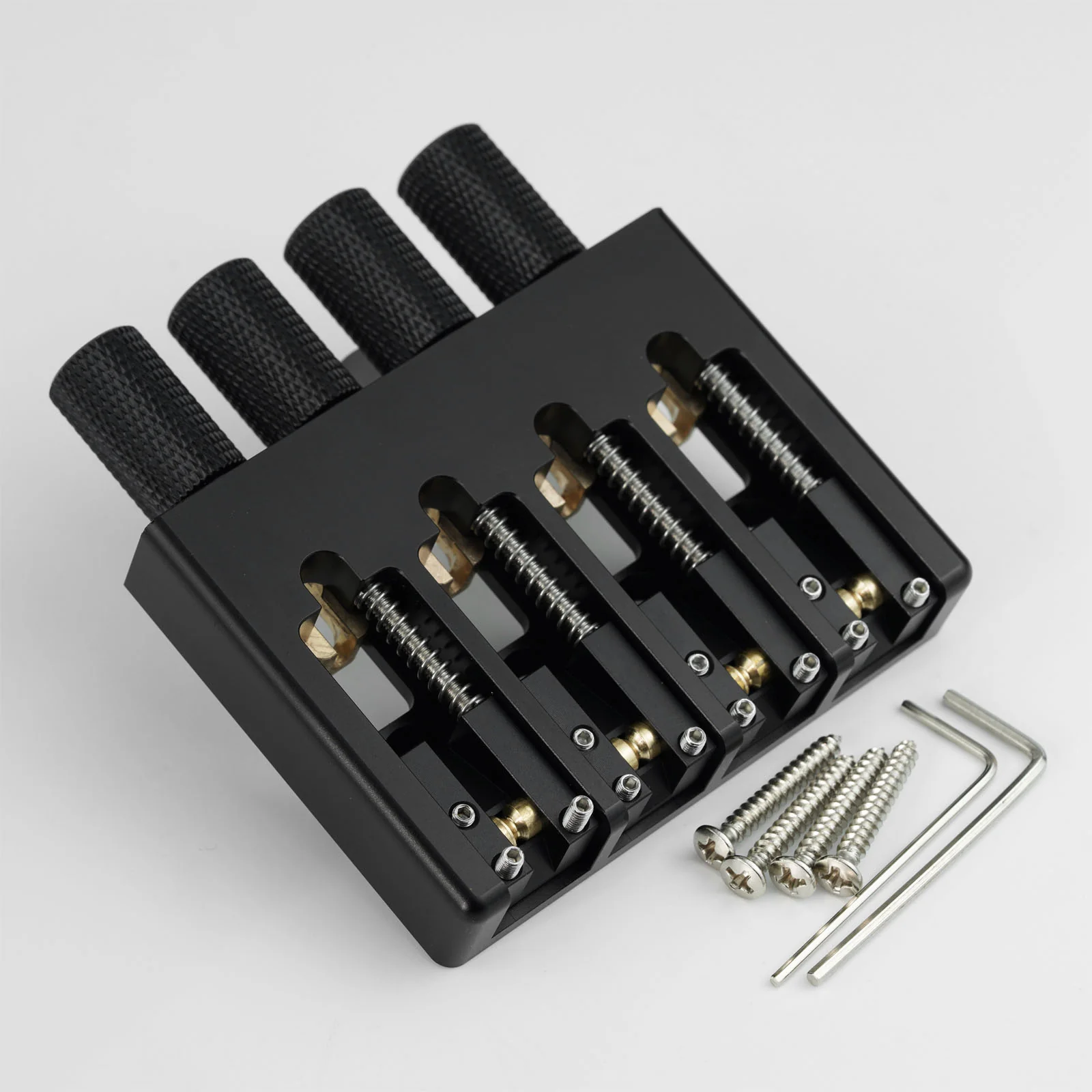 Guyker WBA-004 4-String Headless Bass Bridge with Brass Saddles (CNC machining) - Image 5