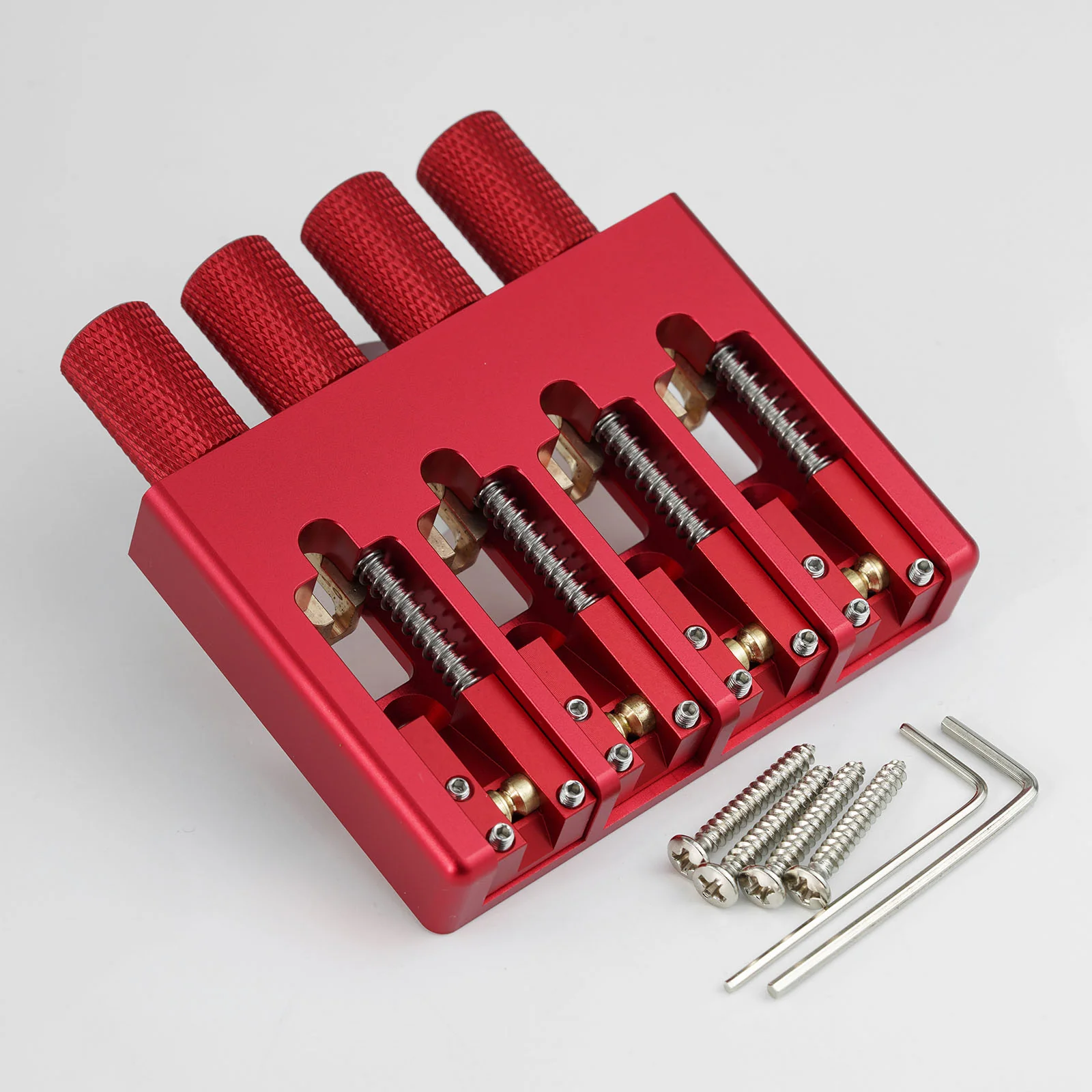 Guyker WBA-004 4-String Headless Bass Bridge with Brass Saddles (CNC machining) - Image 7