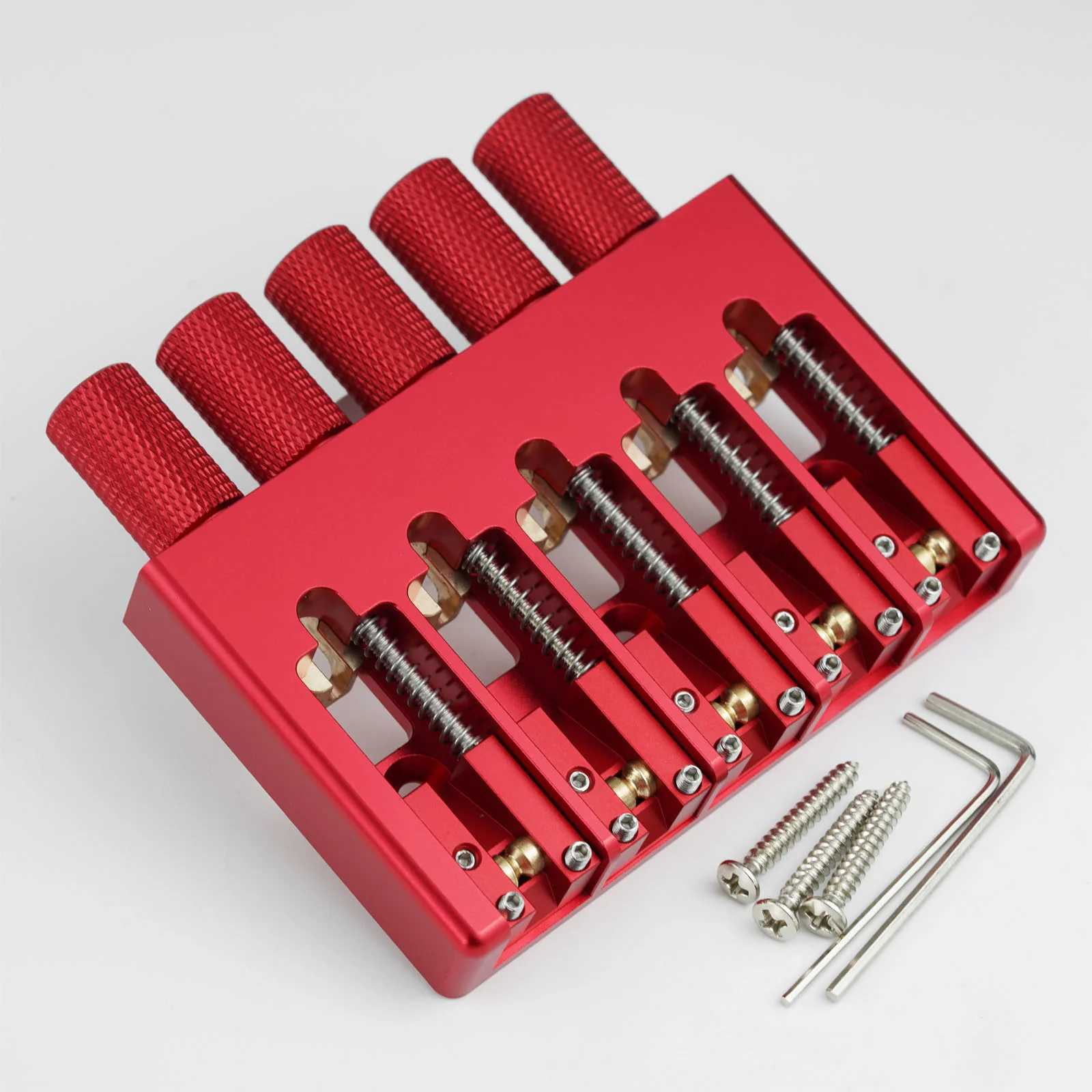 Guyker WBA-005 5-String Headless Bass Bridge with Brass Saddles - Image 13