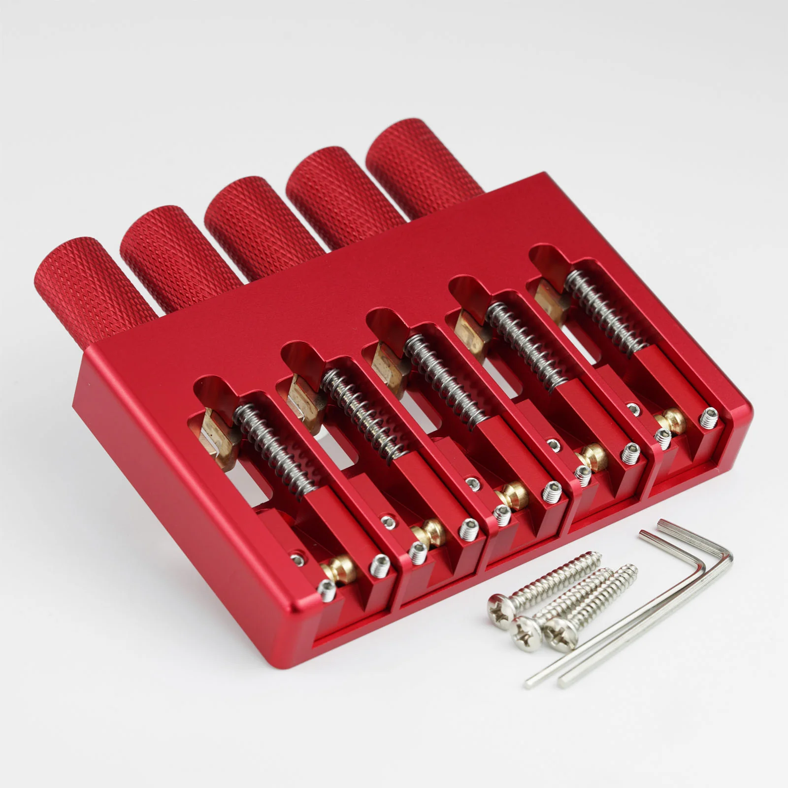 Guyker WBA-005 5-String Headless Bass Bridge with Brass Saddles - Image 14