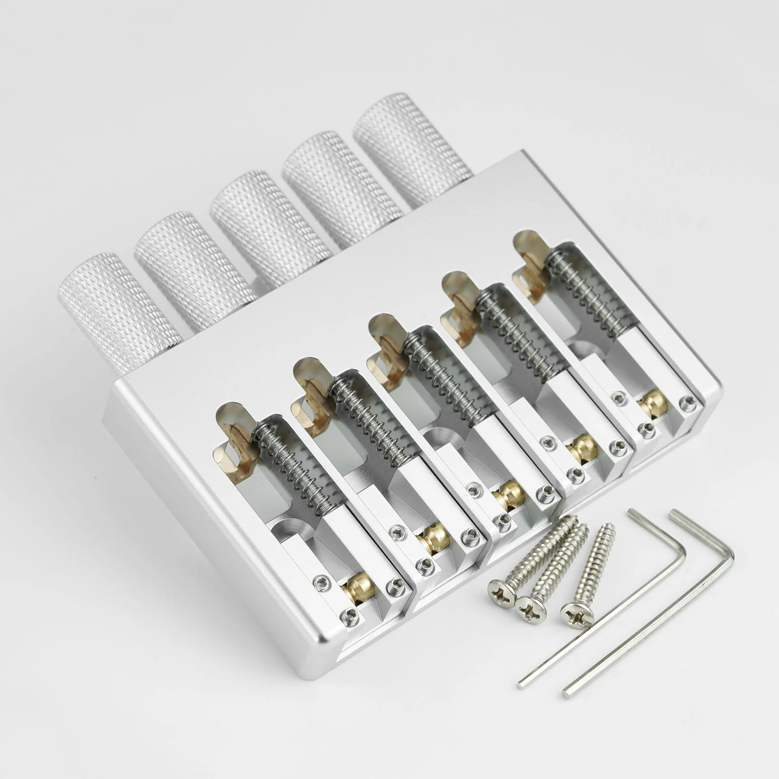Guyker WBA-005 5-String Headless Bass Bridge with Brass Saddles - Image 3