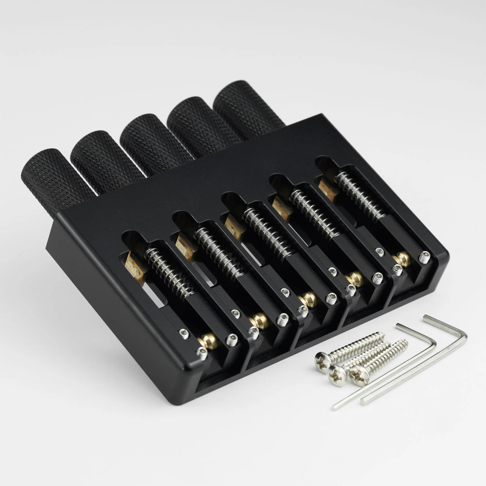 Guyker WBA-005 5-String Headless Bass Bridge with Brass Saddles - Image 6