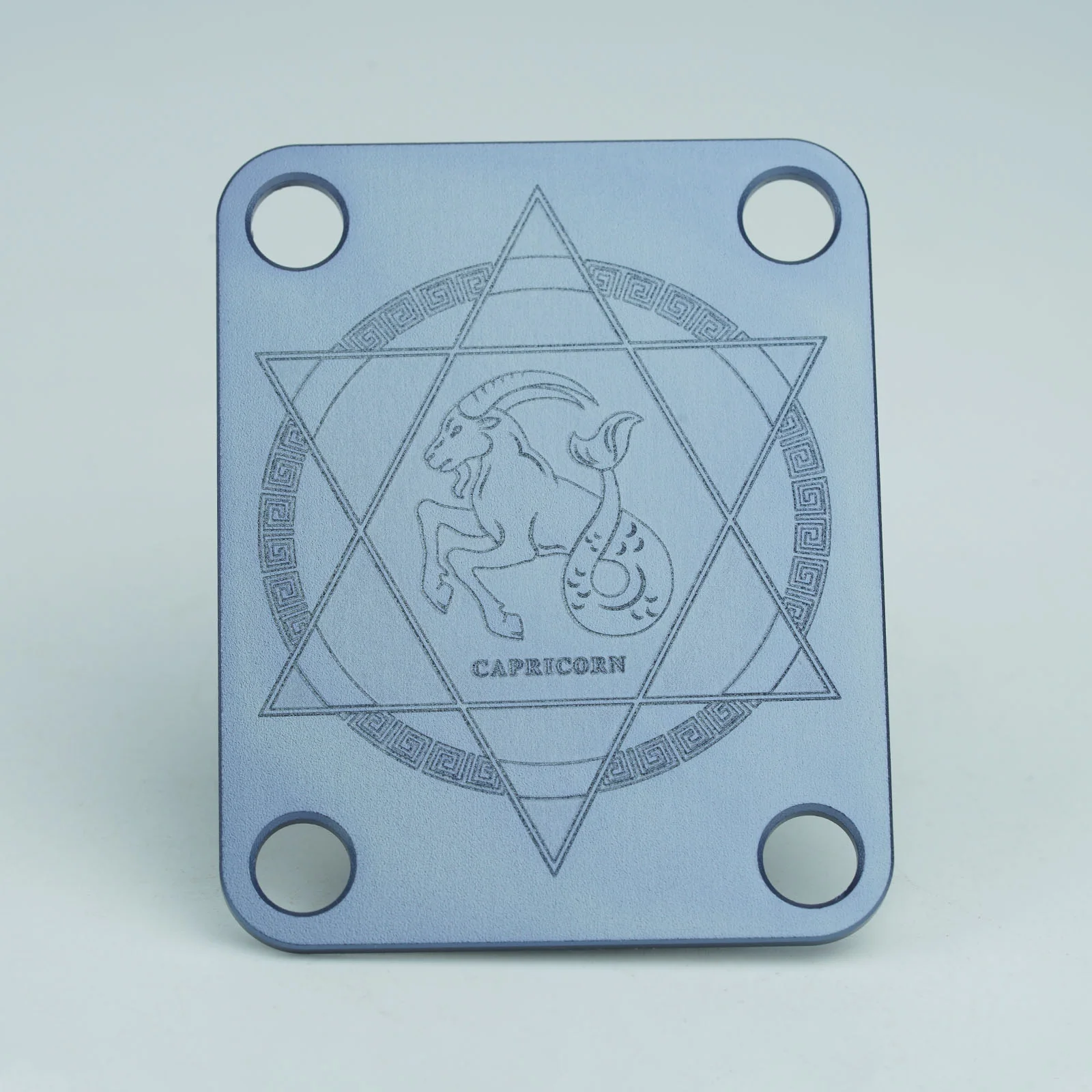 Guyker R1003 Zodiac Neck Plate Aluminum Alloy 4-Hole Neck Joint Plate for Guitar & Bass - Image 10