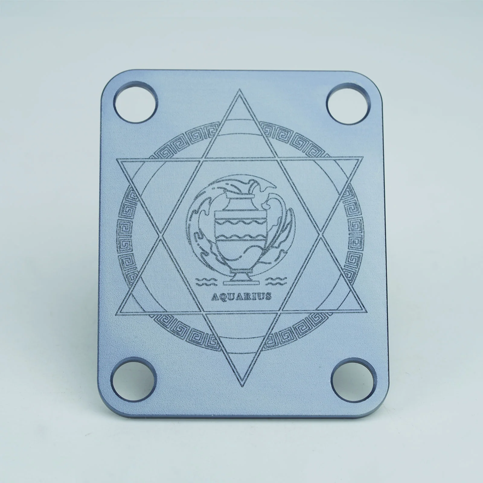 Guyker R1003 Zodiac Neck Plate Aluminum Alloy 4-Hole Neck Joint Plate for Guitar & Bass - Image 11