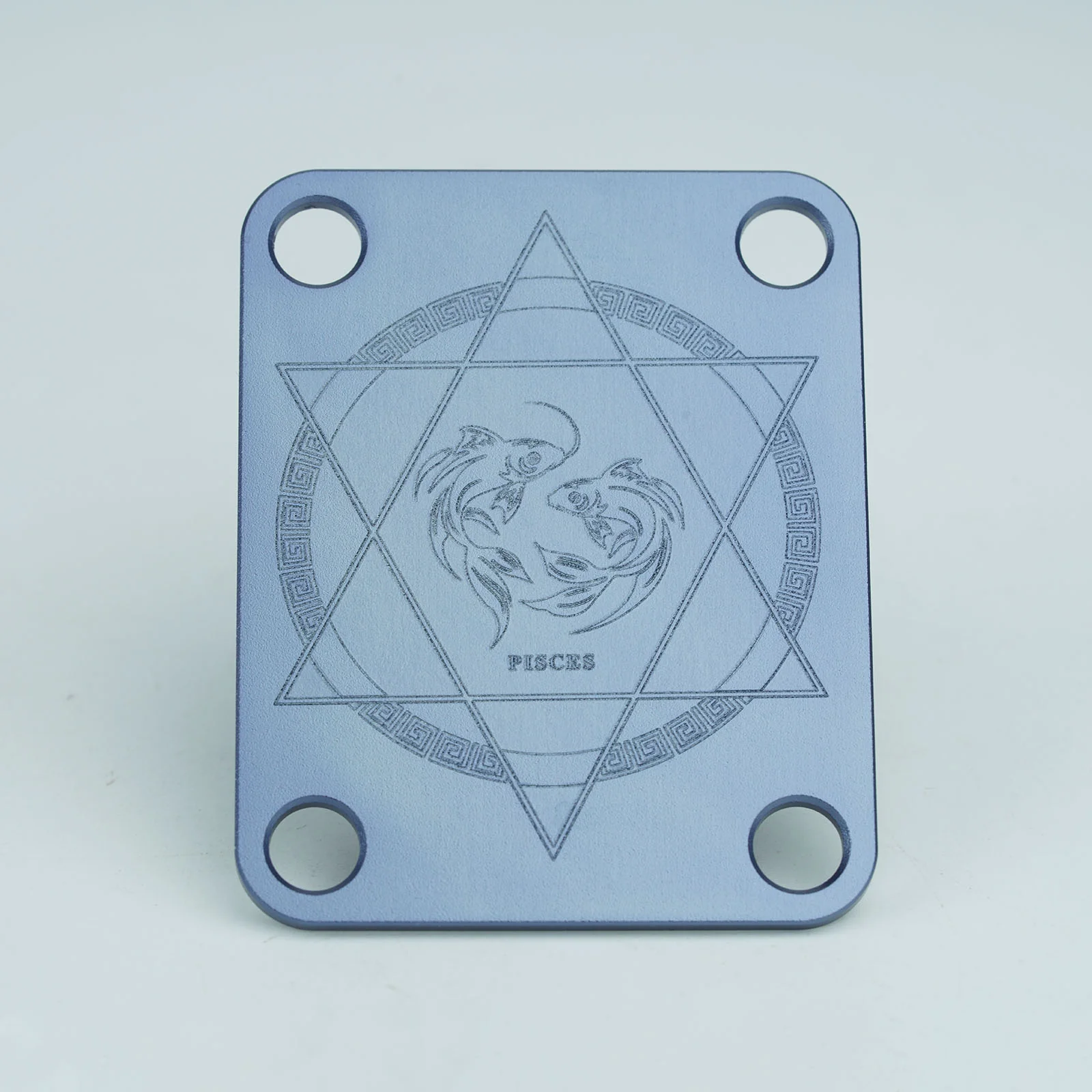 Guyker R1003 Zodiac Neck Plate Aluminum Alloy 4-Hole Neck Joint Plate for Guitar & Bass - Image 12