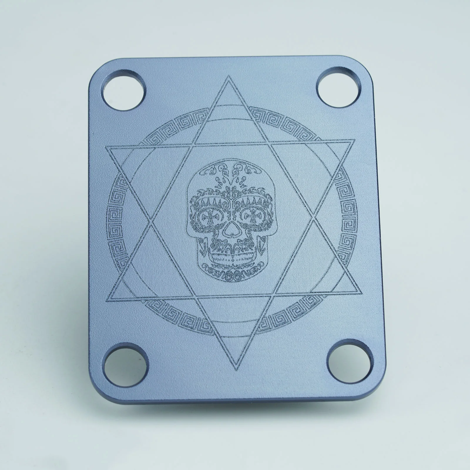 Guyker R1003 Zodiac Neck Plate Aluminum Alloy 4-Hole Neck Joint Plate for Guitar & Bass - Image 13