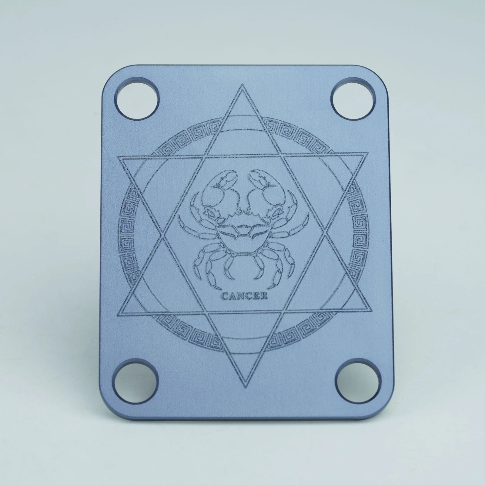 Guyker R1003 Zodiac Neck Plate Aluminum Alloy 4-Hole Neck Joint Plate for Guitar & Bass - Image 4