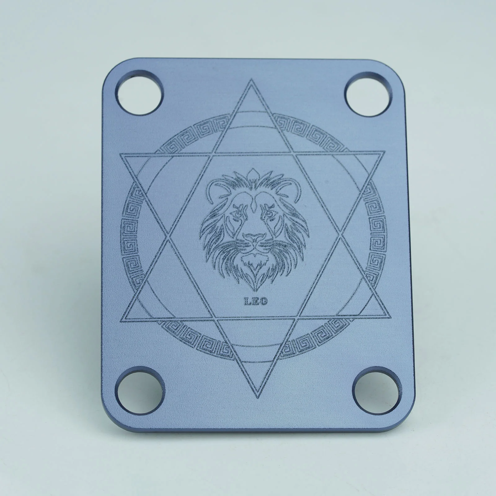 Guyker R1003 Zodiac Neck Plate Aluminum Alloy 4-Hole Neck Joint Plate for Guitar & Bass - Image 5