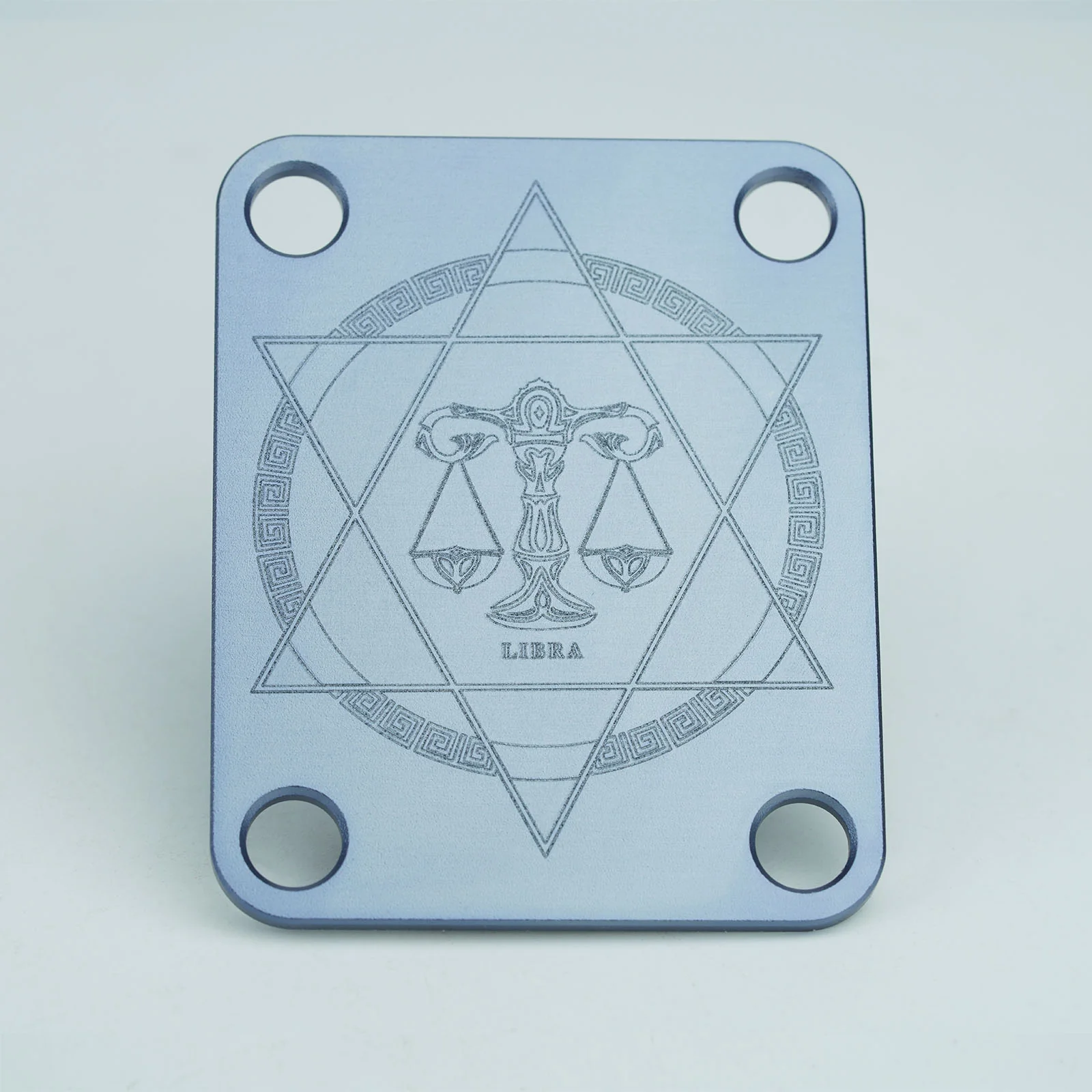 Guyker R1003 Zodiac Neck Plate Aluminum Alloy 4-Hole Neck Joint Plate for Guitar & Bass - Image 7