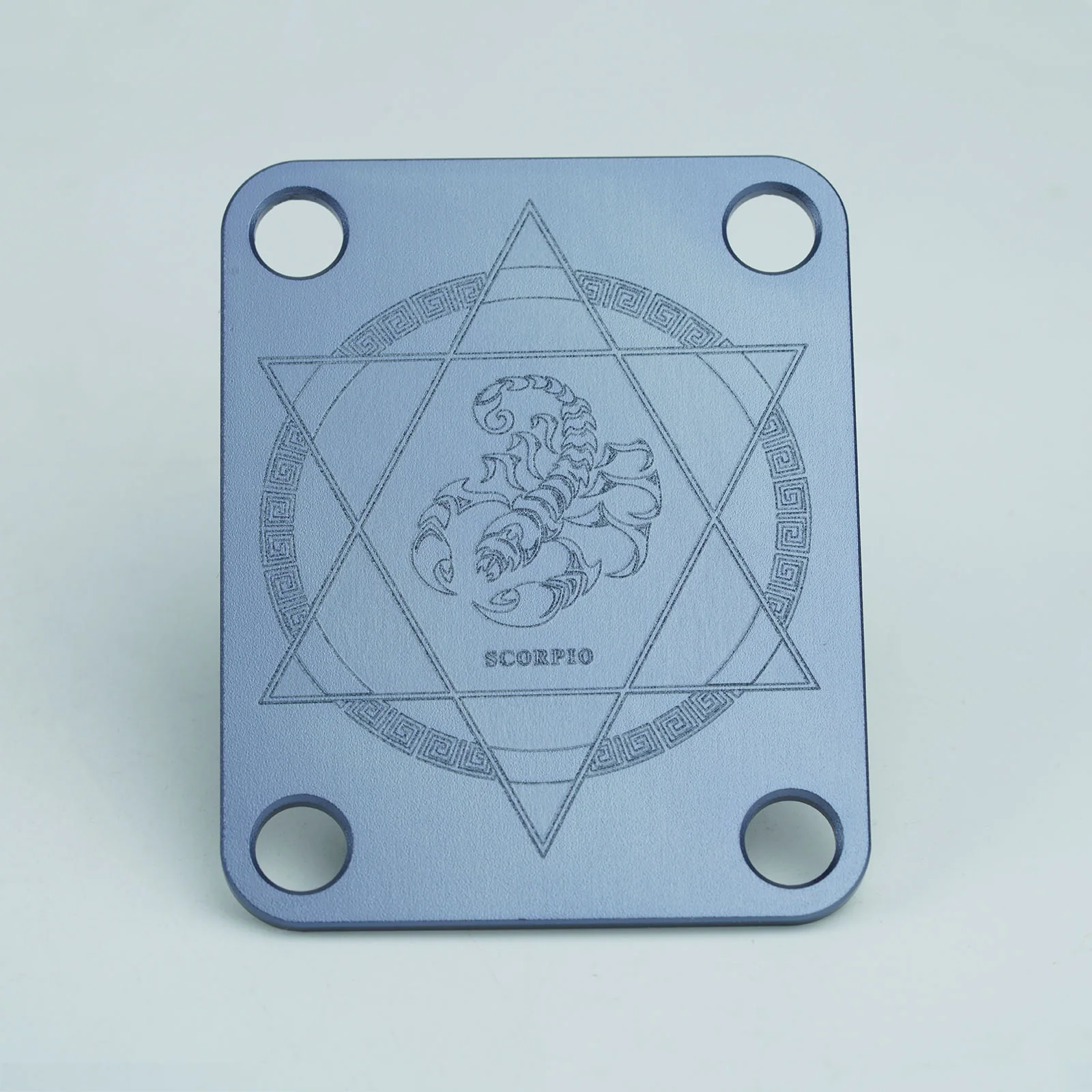 Guyker R1003 Zodiac Neck Plate Aluminum Alloy 4-Hole Neck Joint Plate for Guitar & Bass - Image 8