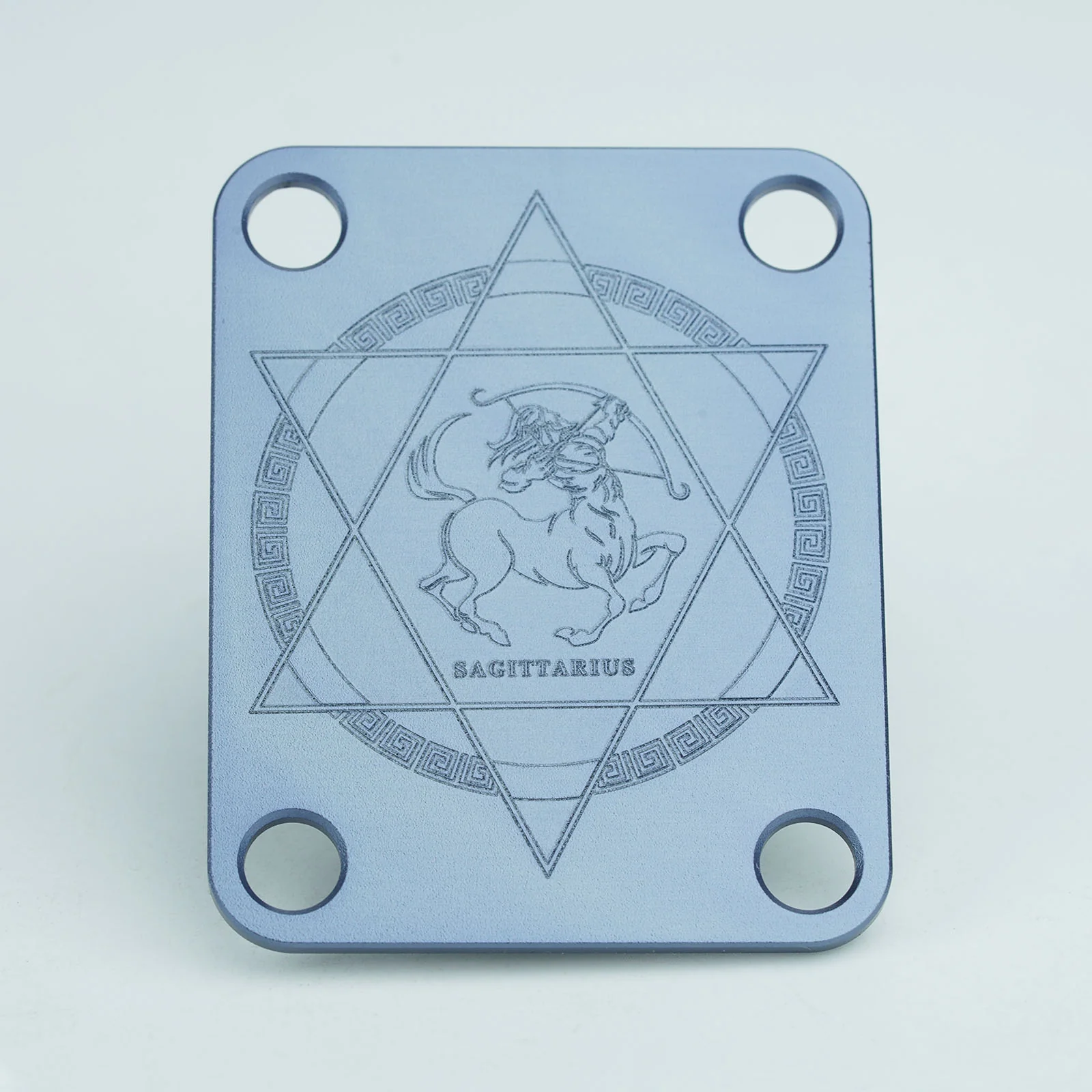 Guyker R1003 Zodiac Neck Plate Aluminum Alloy 4-Hole Neck Joint Plate for Guitar & Bass - Image 9