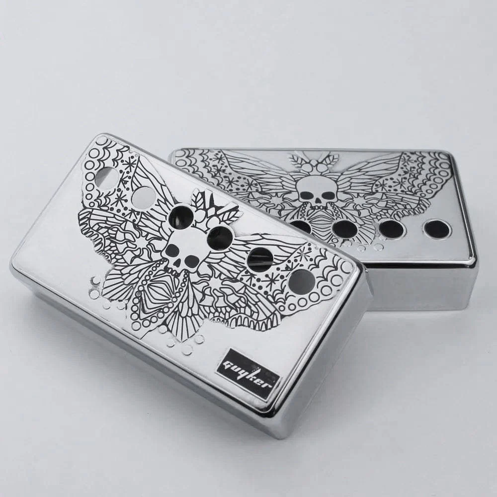 PC007 Cupronickel Skeleton-Butterfly Wings Humbucker Guitar Pickup Covers Set 50/52MM - Image 5