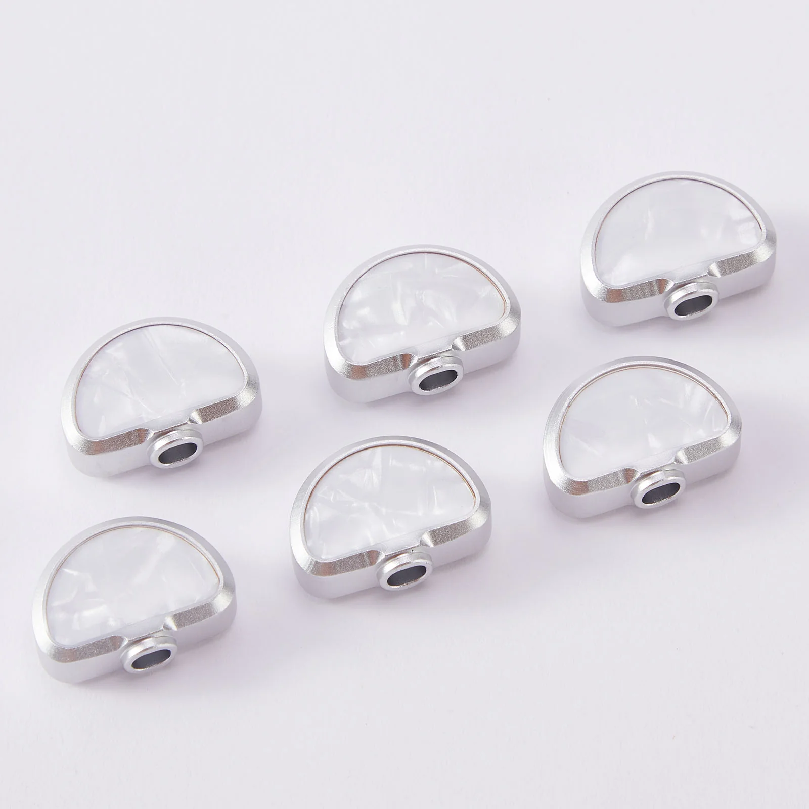 P04 Guyker White Shell Shape Tuner Buttons for 3R3L Tuners - Image 8