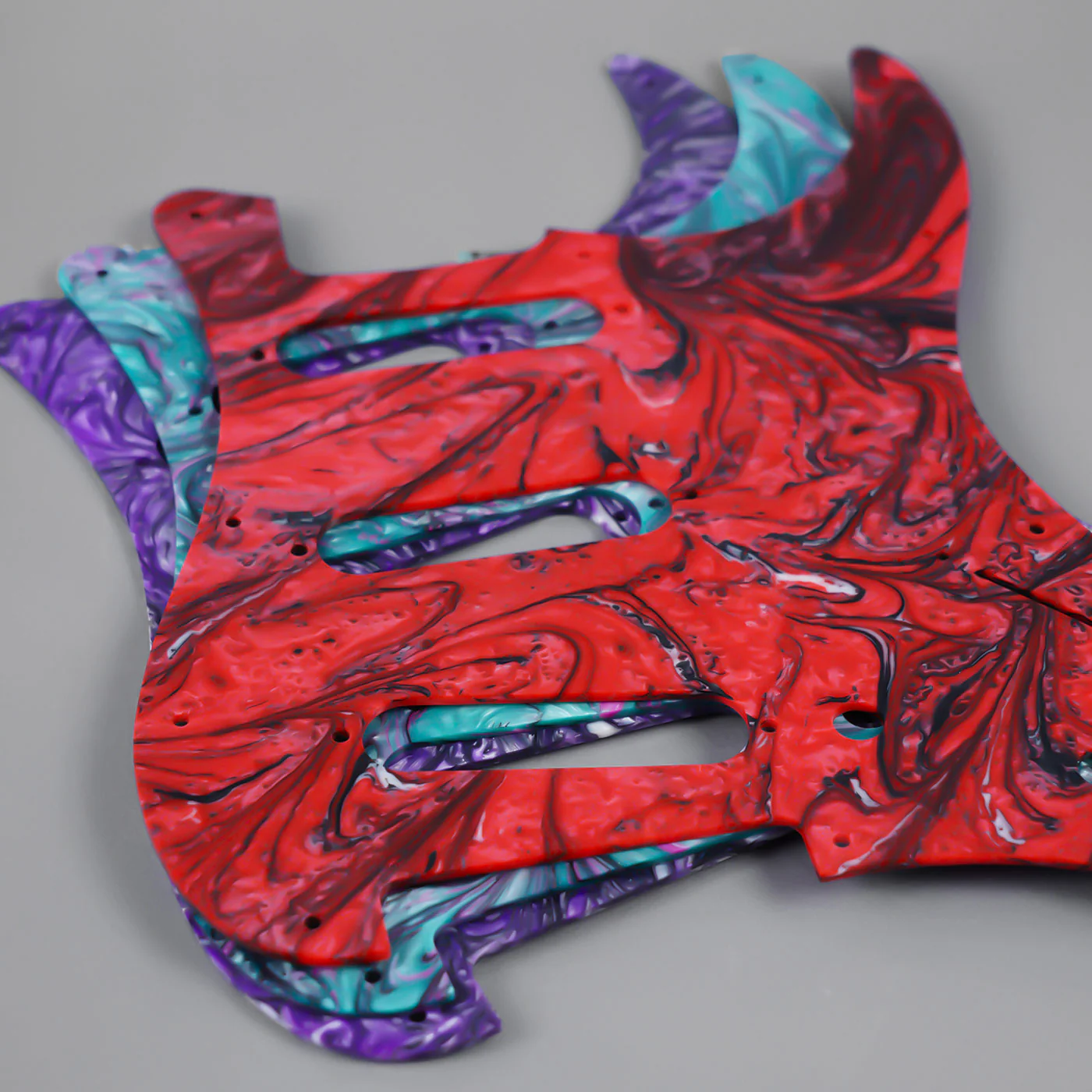 PG003 11-hole S/S/S Modern Resin Pickguard for ST - Image 14