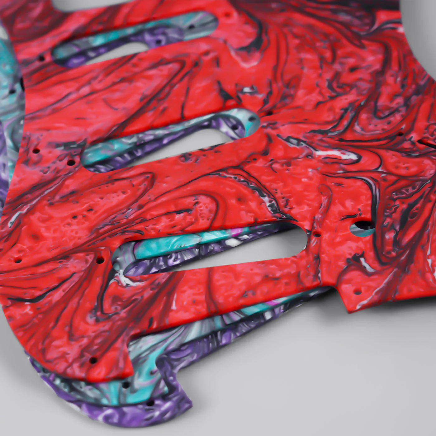 PG003 11-hole S/S/S Modern Resin Pickguard for ST - Image 18