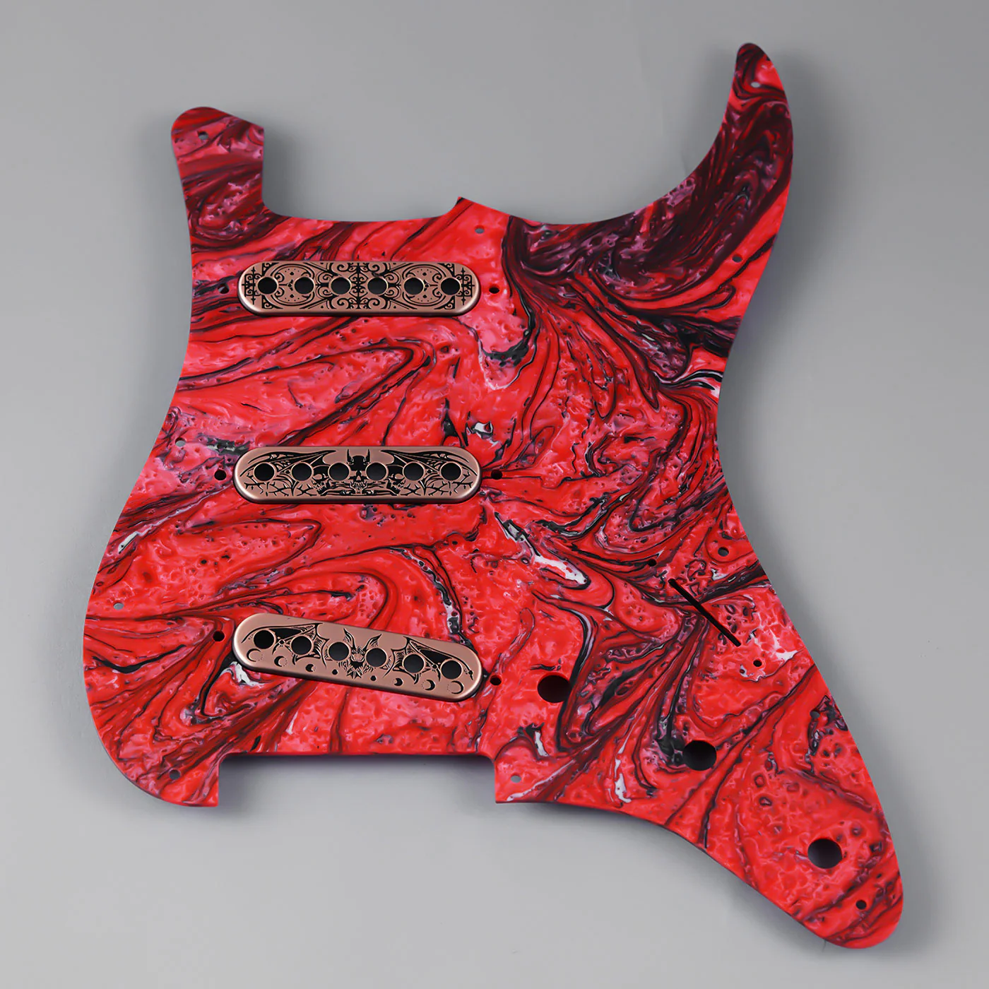PG003 11-hole S/S/S Modern Resin Pickguard for ST - Image 7