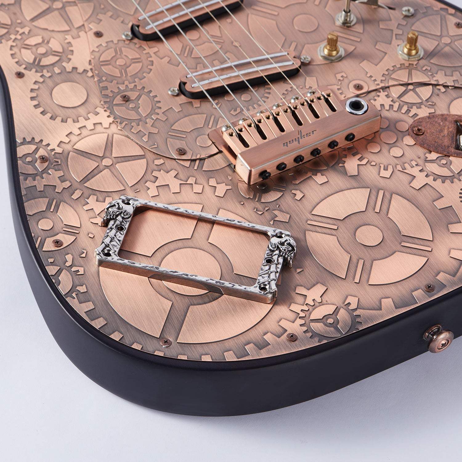 PR003 Guyker Flat Metal Humbucker Pickup Mounting Ring - Image 7