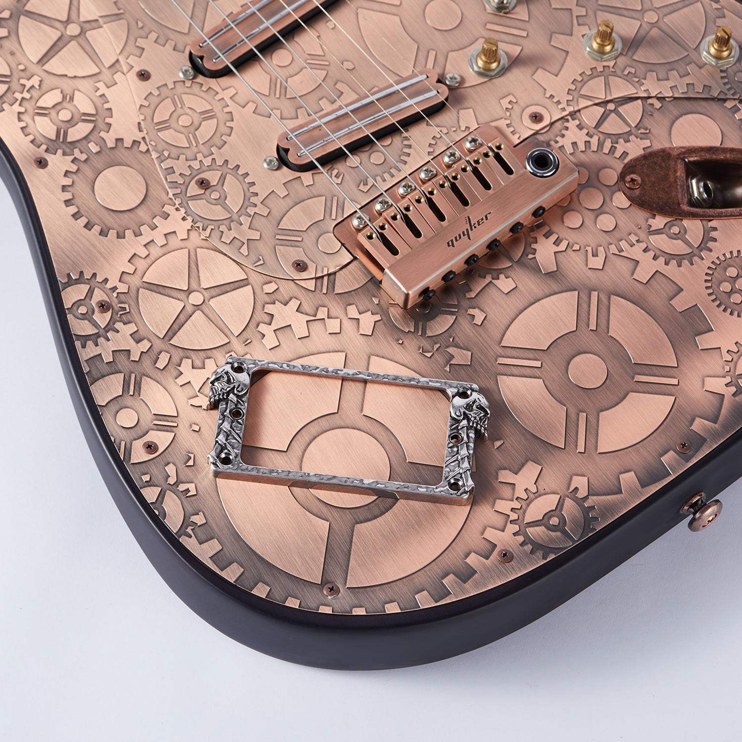 PR003 Guyker Flat Metal Humbucker Pickup Mounting Ring - Image 8