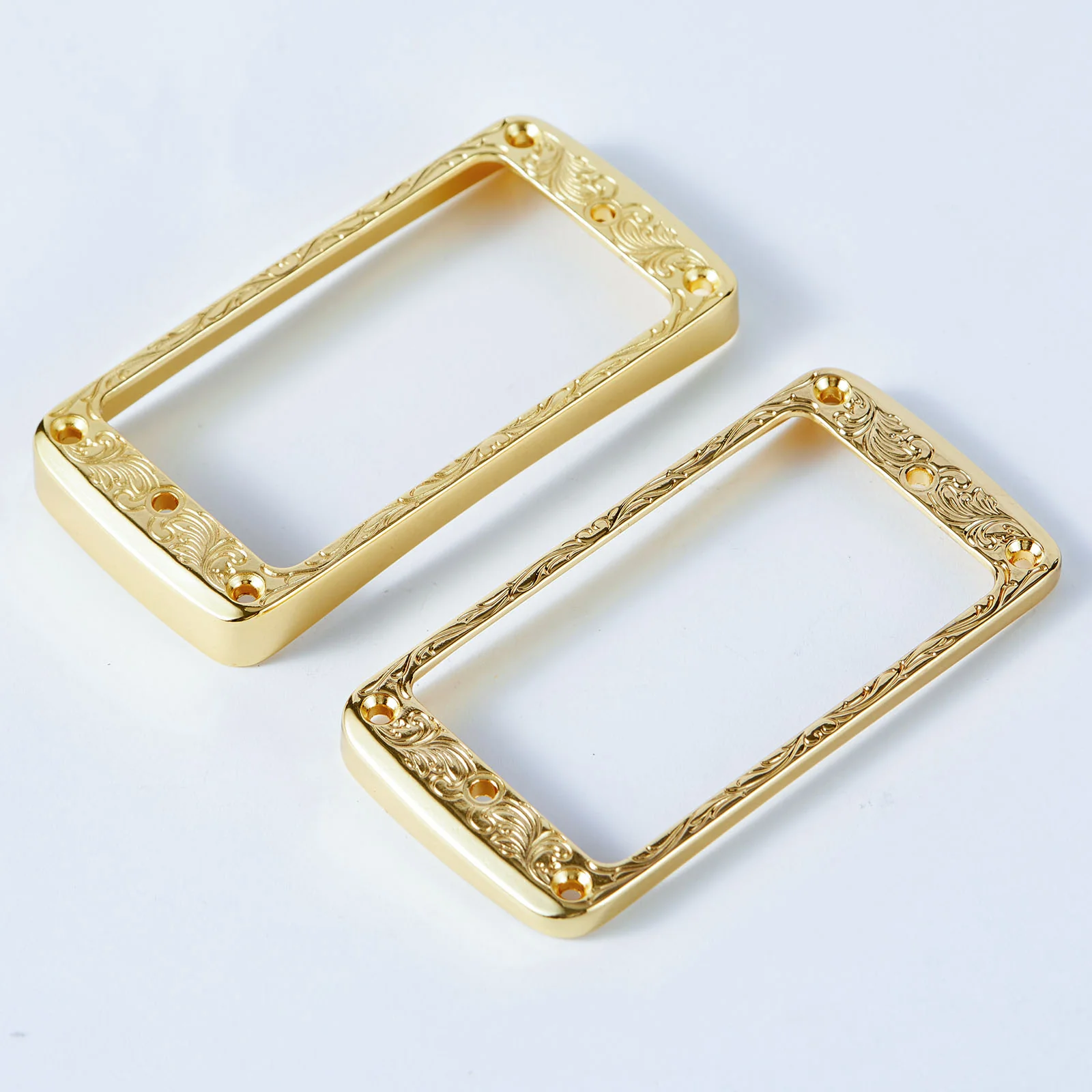 2PCs Pickup Mounting Rings For Humbucker Metal Bridge And Neck Pickups Cover Frame Curved Set With LP Electric Guitar - Image 9