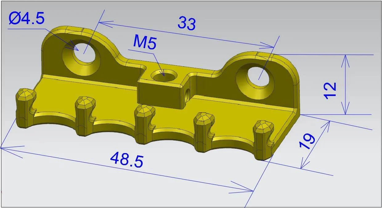 Electric Guitar Tremolo Bridge Spring Claw Full Solid Brass Hook With Screw - Image 10