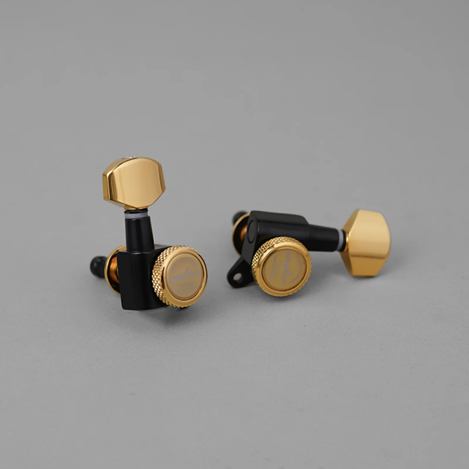GK-07SP Lock String Guitar Machine Heads Tuners Dopamine Black With Gold - Image 3