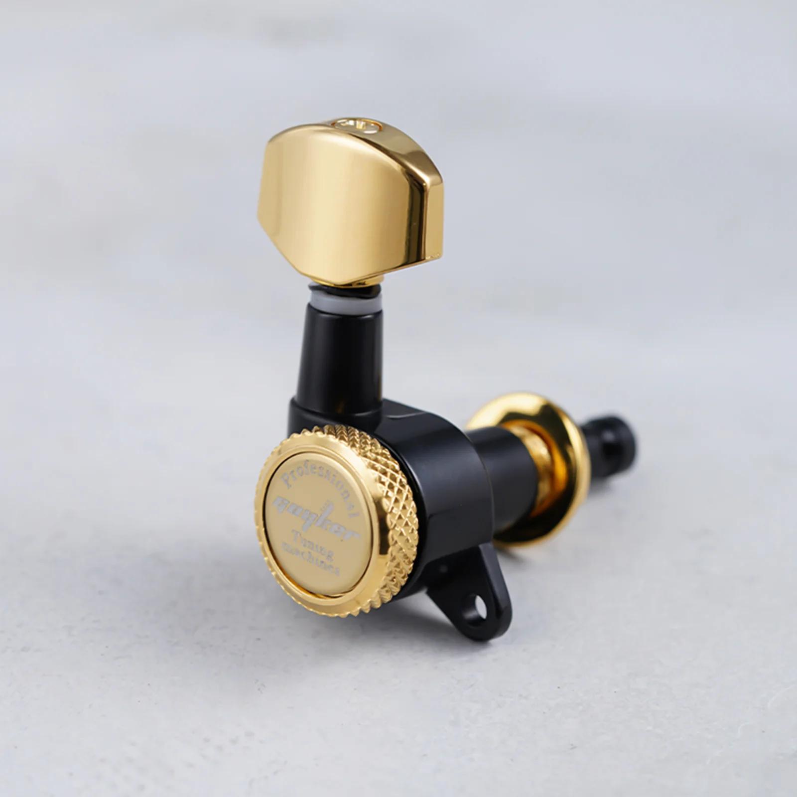 GK-07SP Lock String Guitar Machine Heads Tuners Dopamine Black With Gold - Image 4
