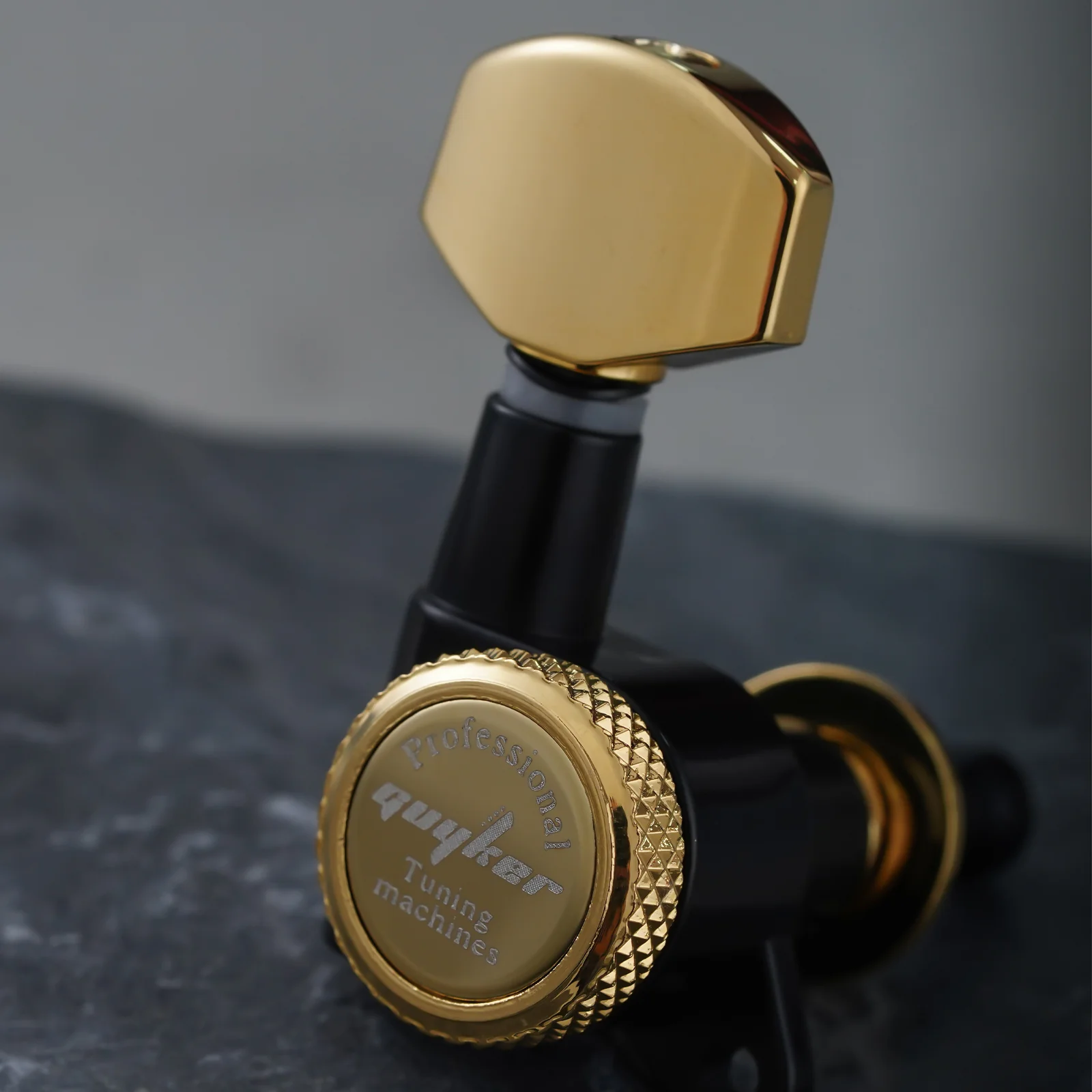 GK-07SP Lock String Guitar Machine Heads Tuners Dopamine Black With Gold - Image 6