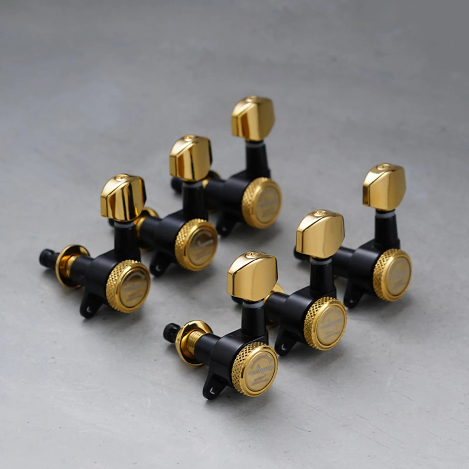GK-07SP Lock String Guitar Machine Heads Tuners Dopamine Black With Gold - Image 7
