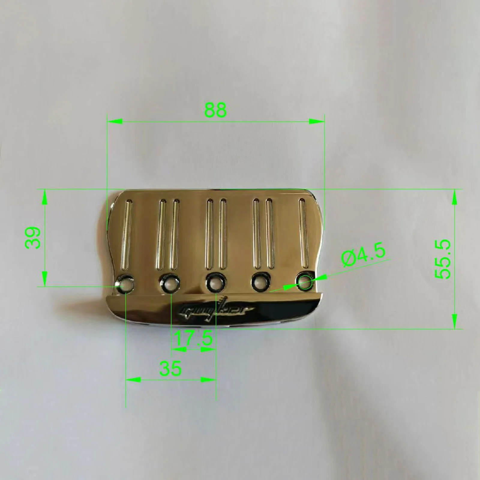 Guyker GB408 4-String Bass Bridge with Brass Saddles - Image 10
