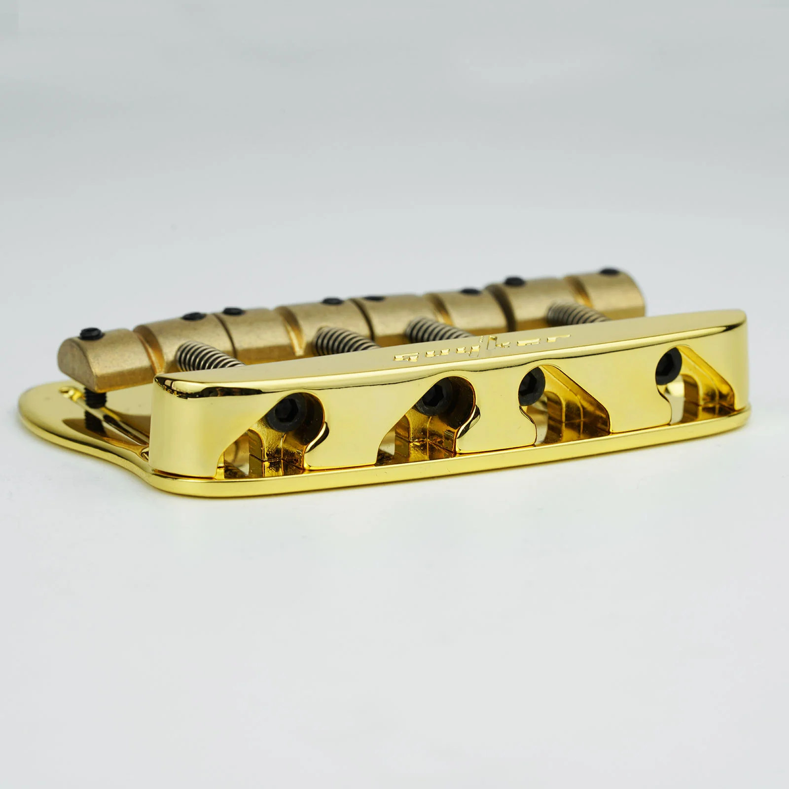 Guyker GB408 4-String Bass Bridge with Brass Saddles - Image 9