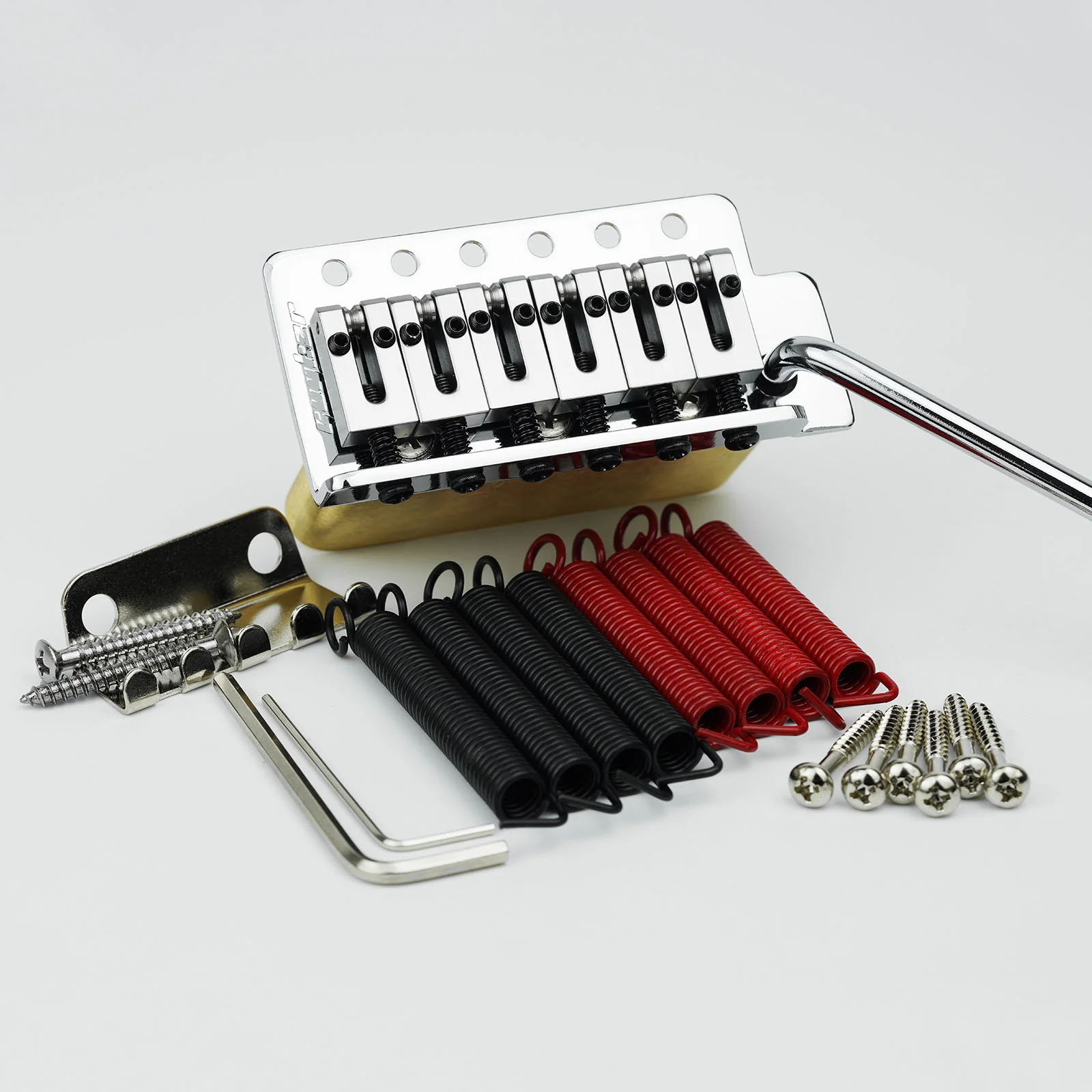Ready to Ship (US) | Guyker GG1001 Tremolo Bridge Vintage Bent Steel Saddles For ST Electric Guitar 10.5mm String Spacing - Image 5