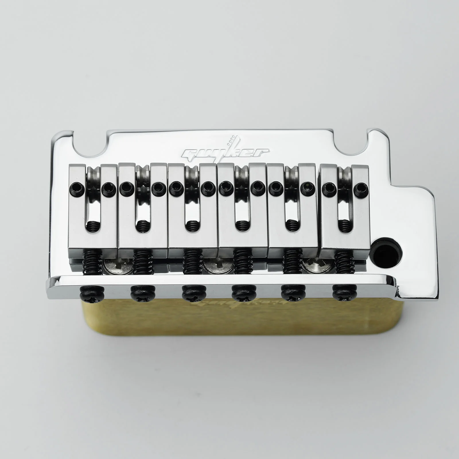 Guyker GG2001 2-Point Tremolo Bridge with Brass Saddles for ST Style Electric Guitar - Image 10