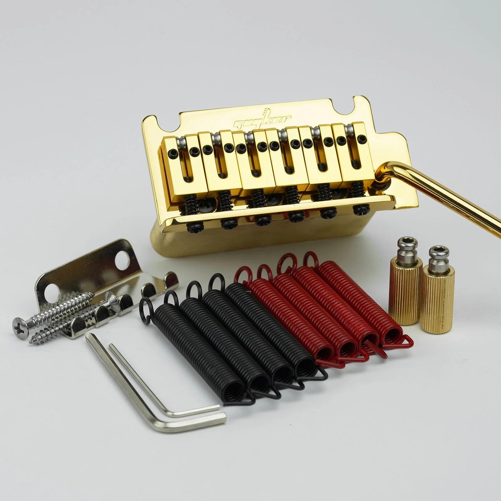 Guyker GG2001 2-Point Tremolo Bridge with Brass Saddles for ST Style Electric Guitar - Image 14