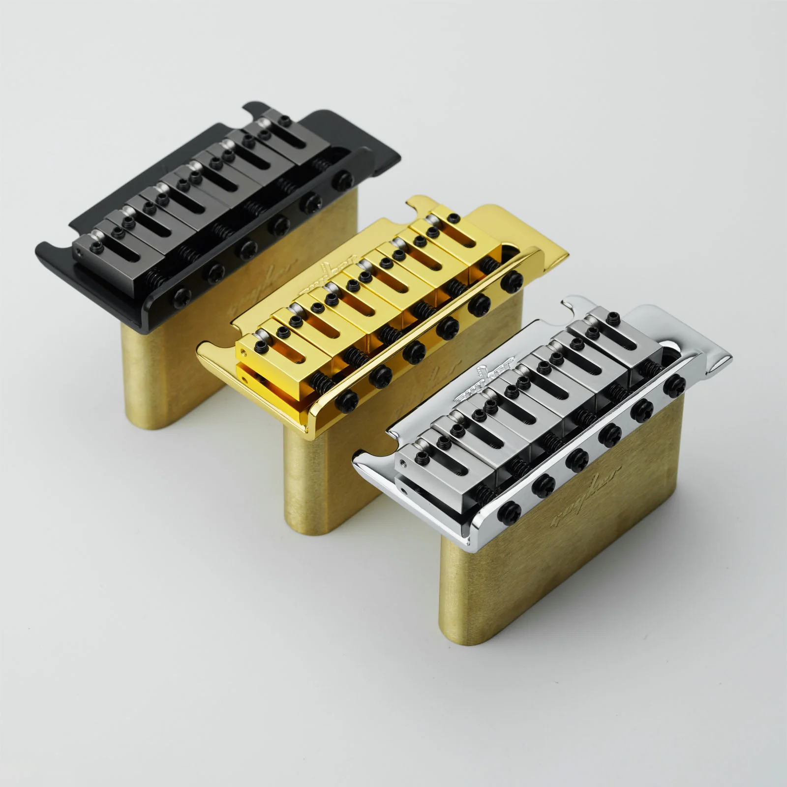 Guyker GG2001 2-Point Tremolo Bridge with Brass Saddles for ST Style Electric Guitar - Image 16