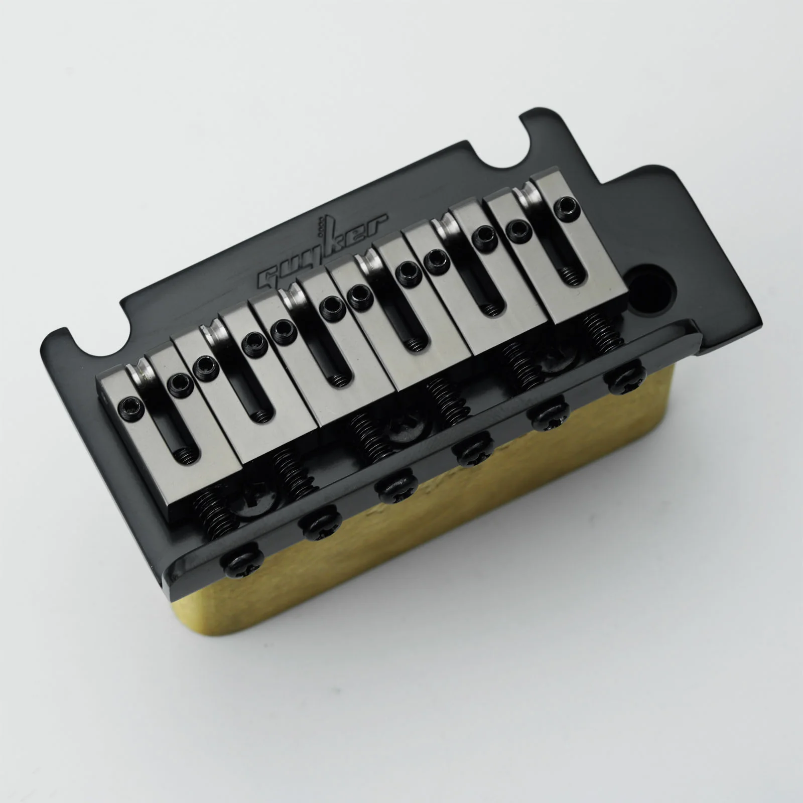 Guyker GG2001 2-Point Tremolo Bridge with Brass Saddles for ST Style Electric Guitar - Image 4