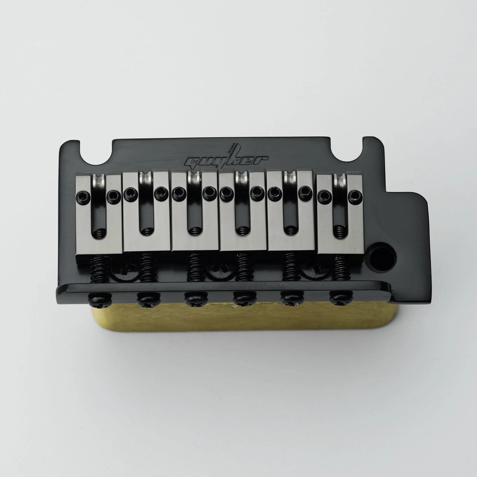 Guyker GG2001 2-Point Tremolo Bridge with Brass Saddles for ST Style Electric Guitar - Image 5