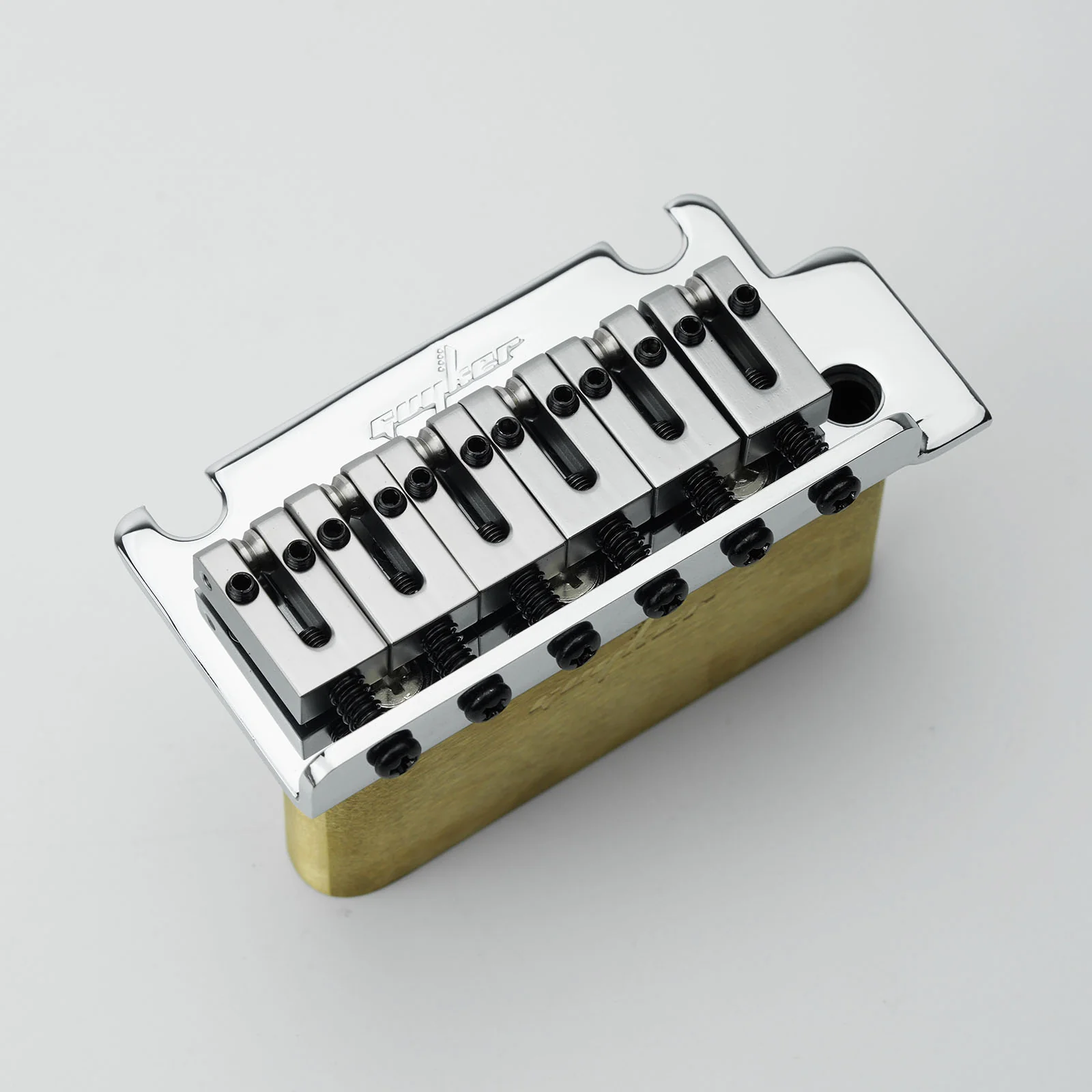Guyker GG2001 2-Point Tremolo Bridge with Brass Saddles for ST Style Electric Guitar - Image 9