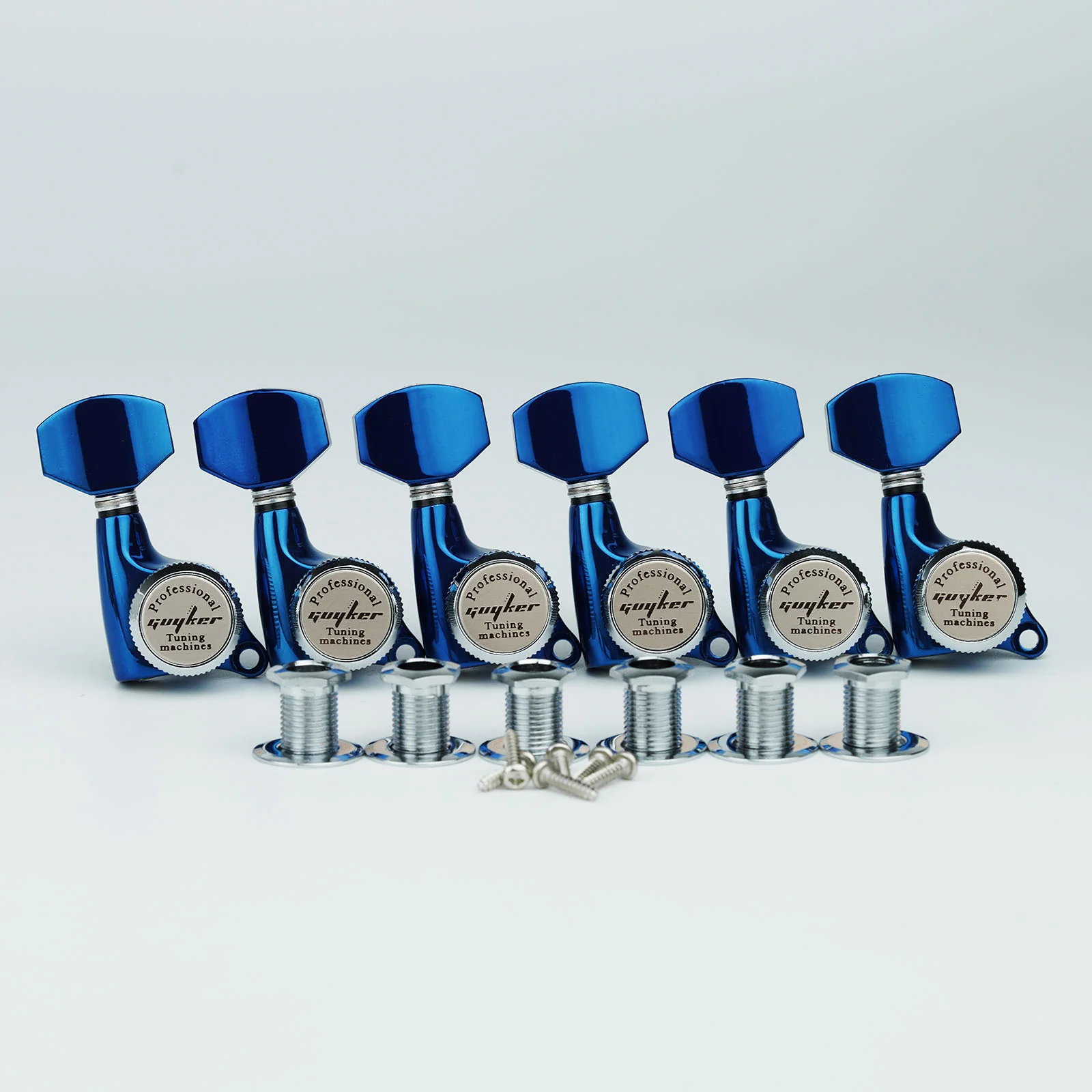 Guyker GK-501D7SP BK/GD Locking Electric Guitar Machine Heads - Image 15