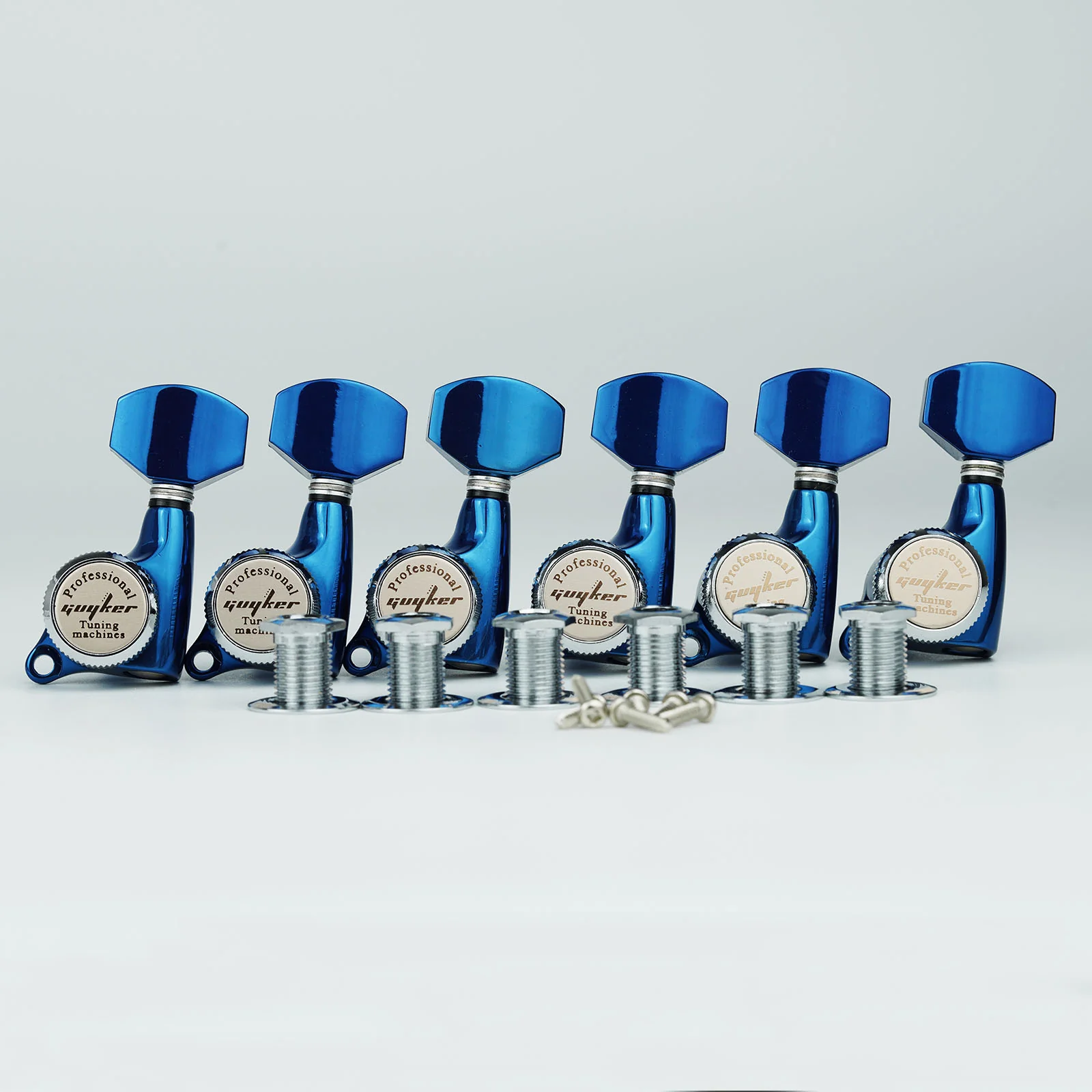 Guyker GK-501D7SP BK/GD Locking Electric Guitar Machine Heads - Image 9