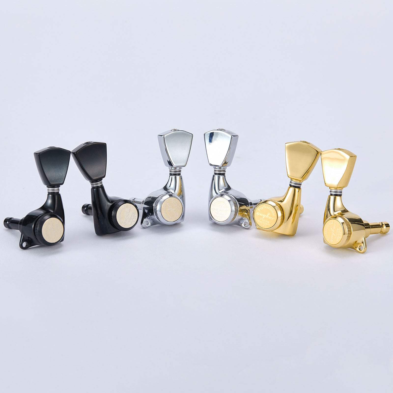 Guyker GK-510D4SP Locking Tuners with 1:21 Gear Ratio for LP and SG Electric Guitars - Image 3