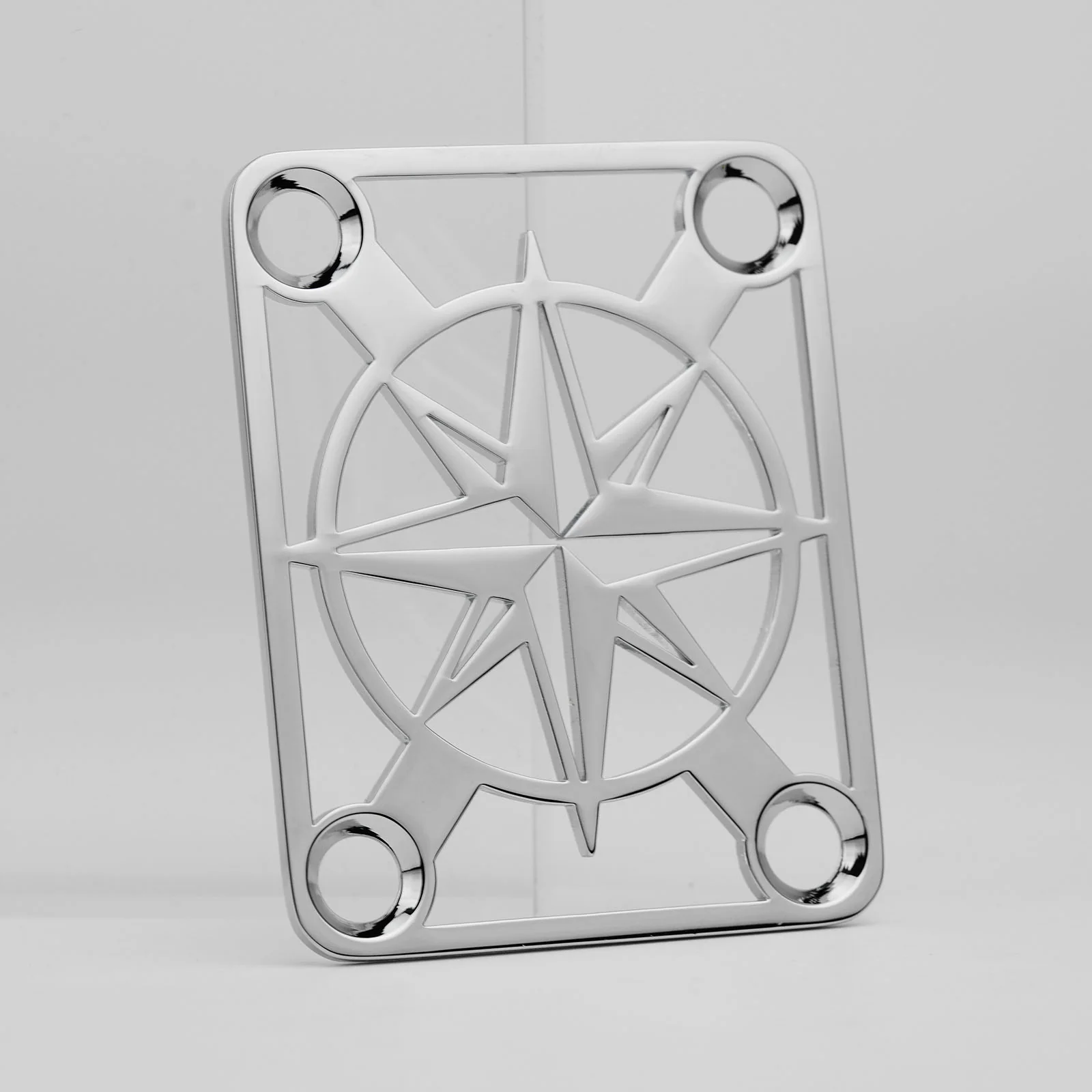 Guyker GN007 Stainless Steel Hollow Compass Pattern Neck Plate - Image 3