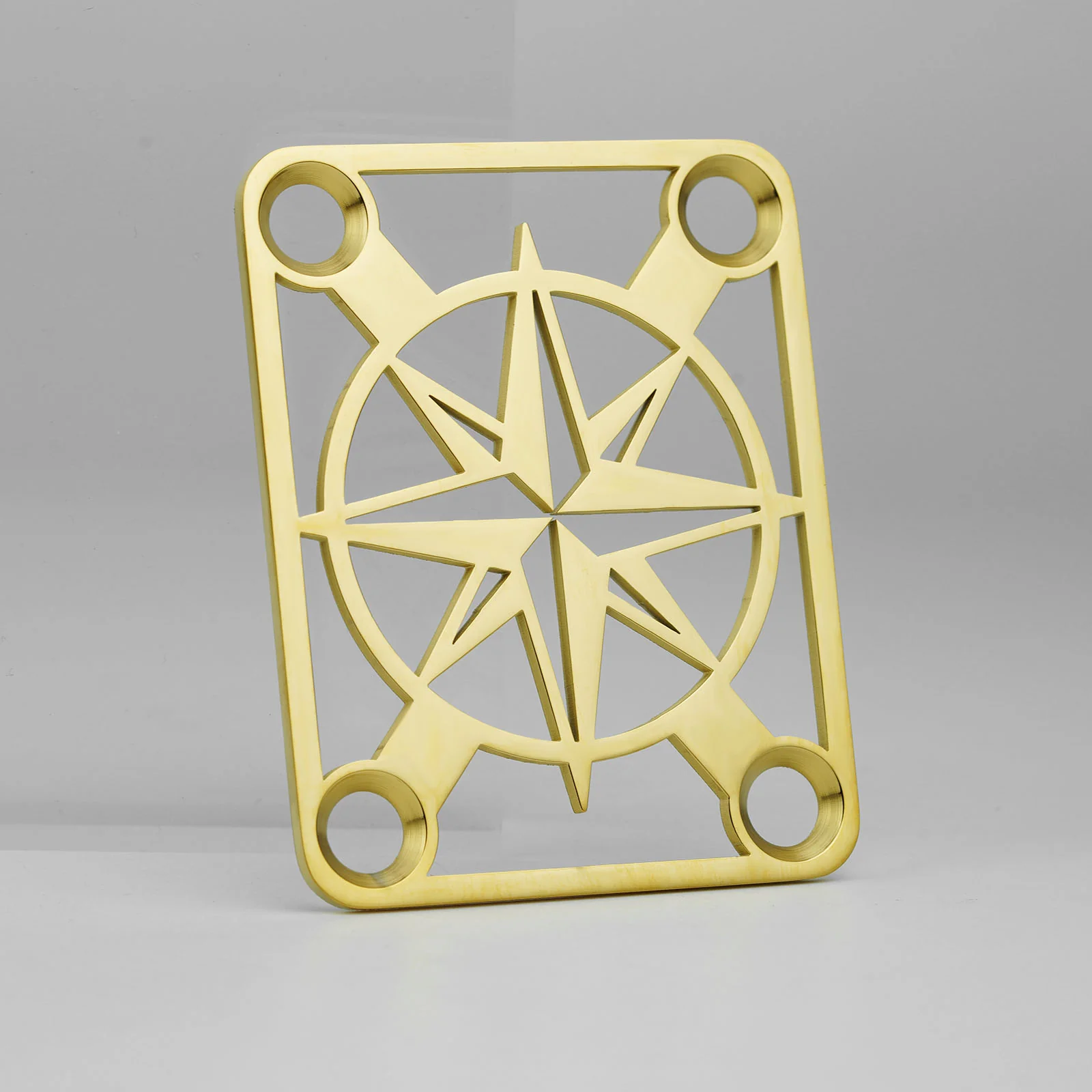 Guyker GN007 Stainless Steel Hollow Compass Pattern Neck Plate - Image 5