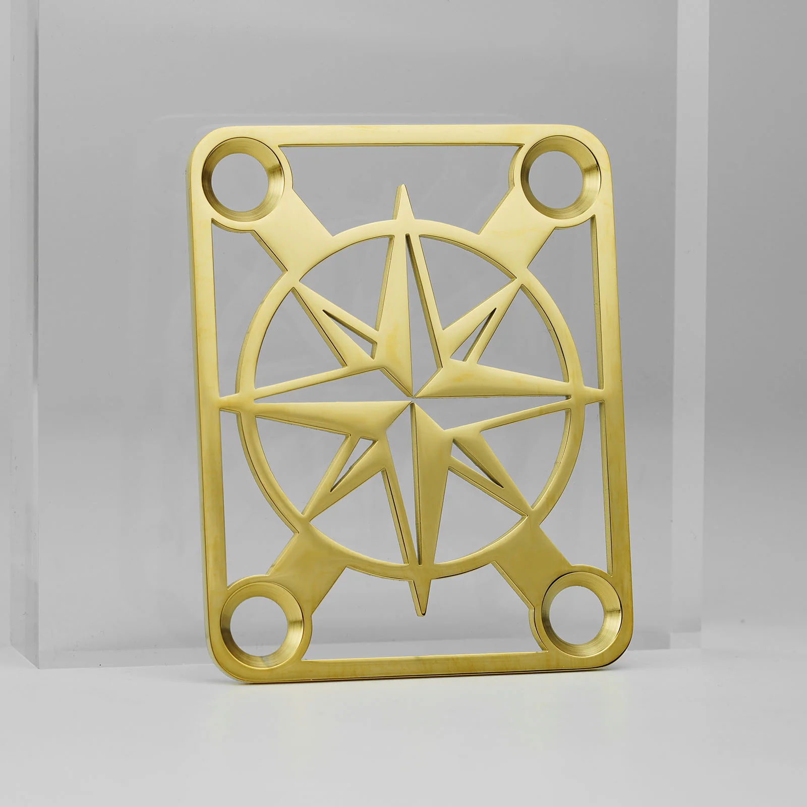 Guyker GN007 Stainless Steel Hollow Compass Pattern Neck Plate - Image 6