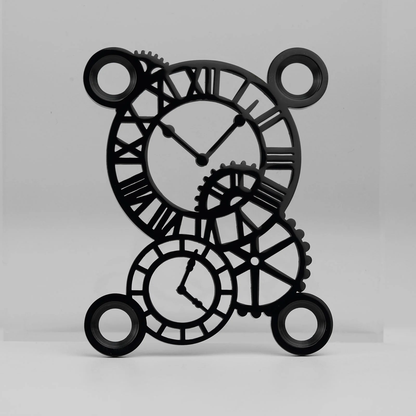 Guyker GN008 Stainless Steel Gear-Clock Hybrid 4-Hole Neck Plate - Image 3