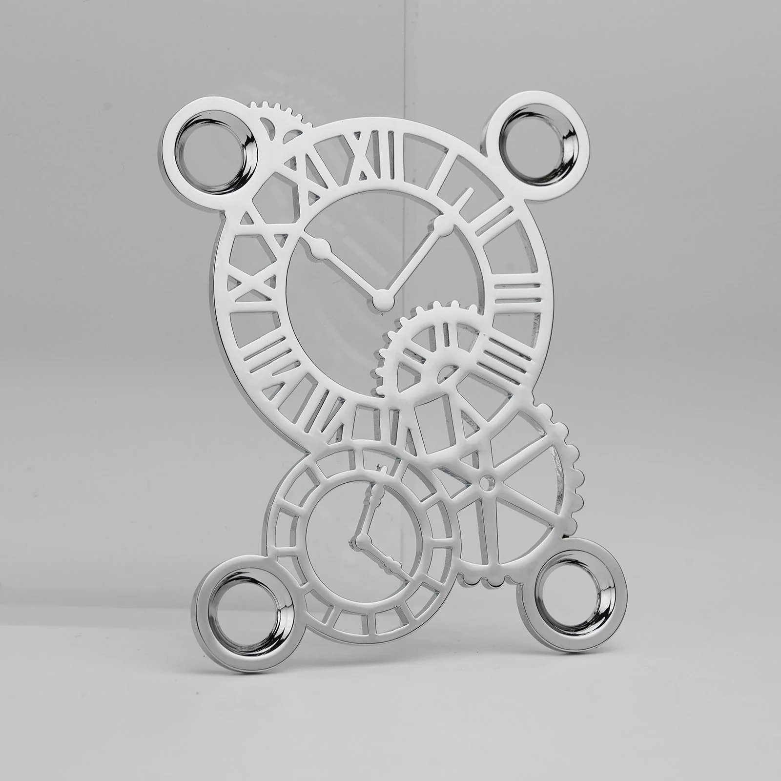 Guyker GN008 Stainless Steel Gear-Clock Hybrid 4-Hole Neck Plate - Image 4