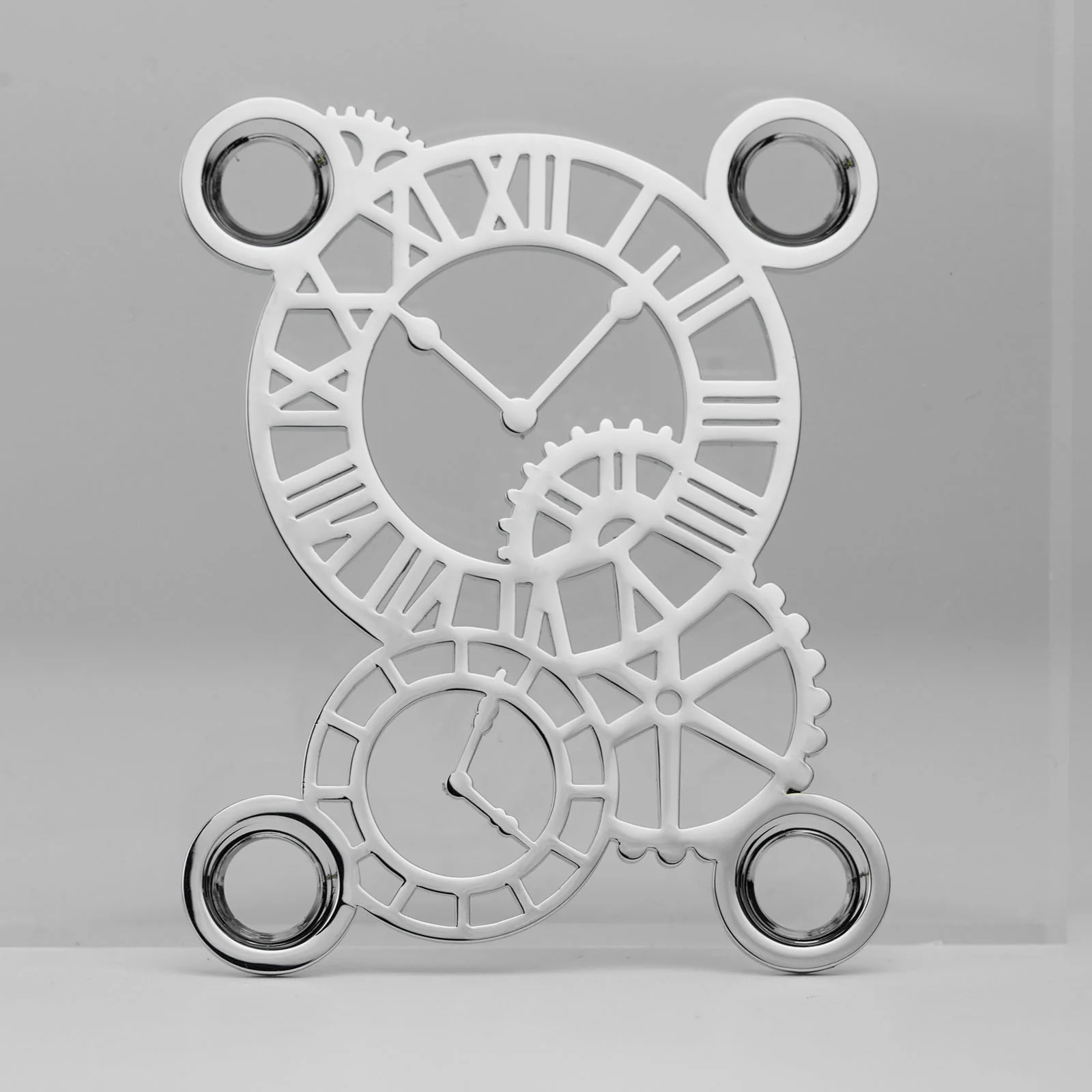 Guyker GN008 Stainless Steel Gear-Clock Hybrid 4-Hole Neck Plate - Image 5