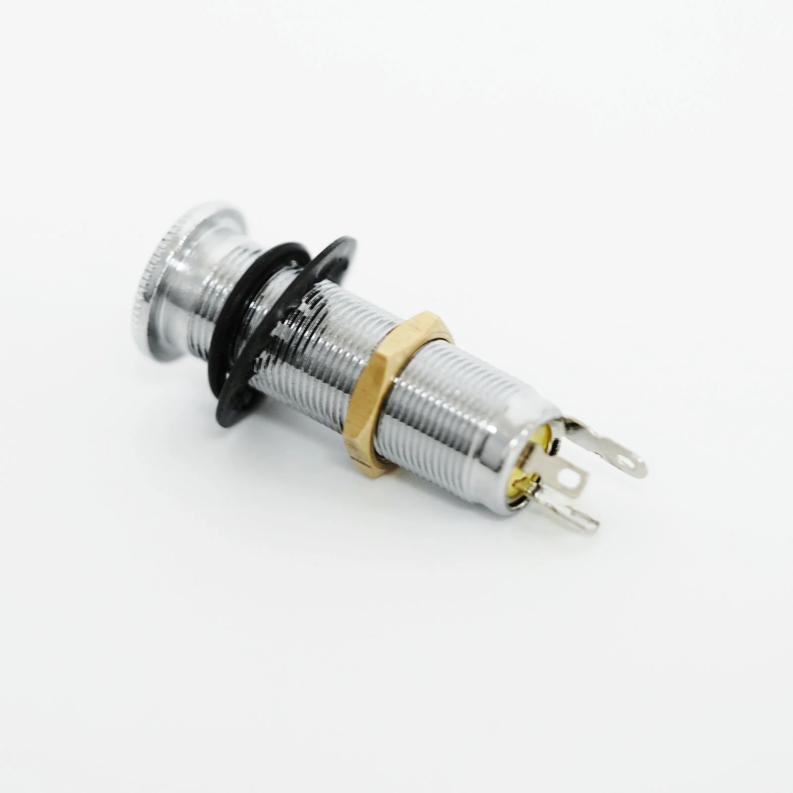 Guyker 3-Pin Barrel Output Jack Long Threaded Stereo Jack Socket for Guitar & Bass - Image 3