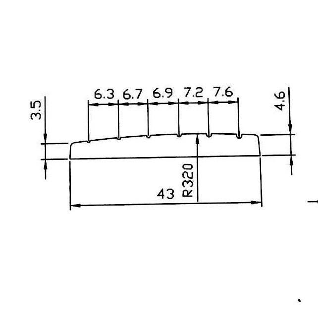 Guyker Titanium Alloy Guitar Nut For LP & ST - Image 4