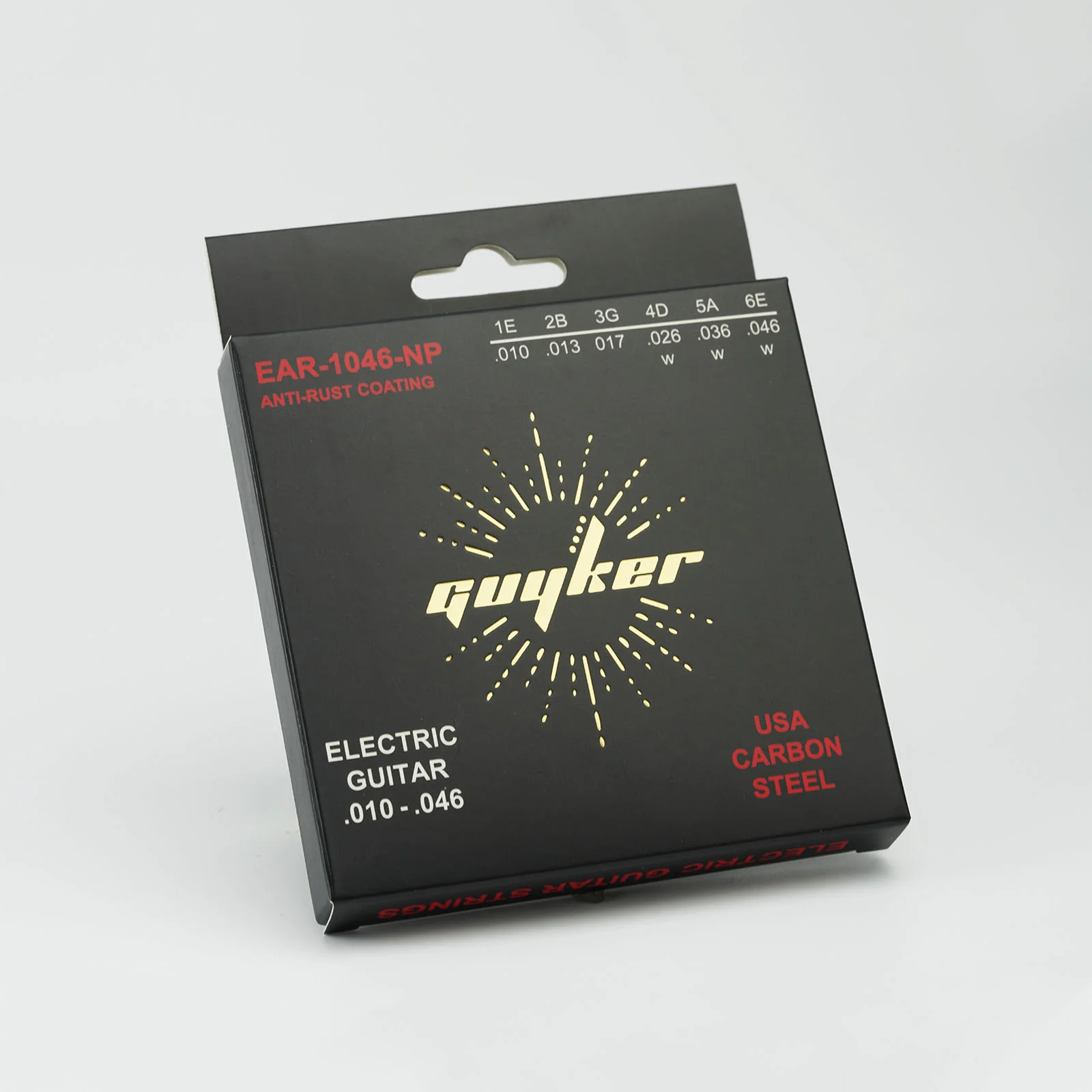 Guyker Electric Guitar Strings Set USA Carbon Steel E-A-D-G-B-E (.009-.042 / .010-.046) - Image 7