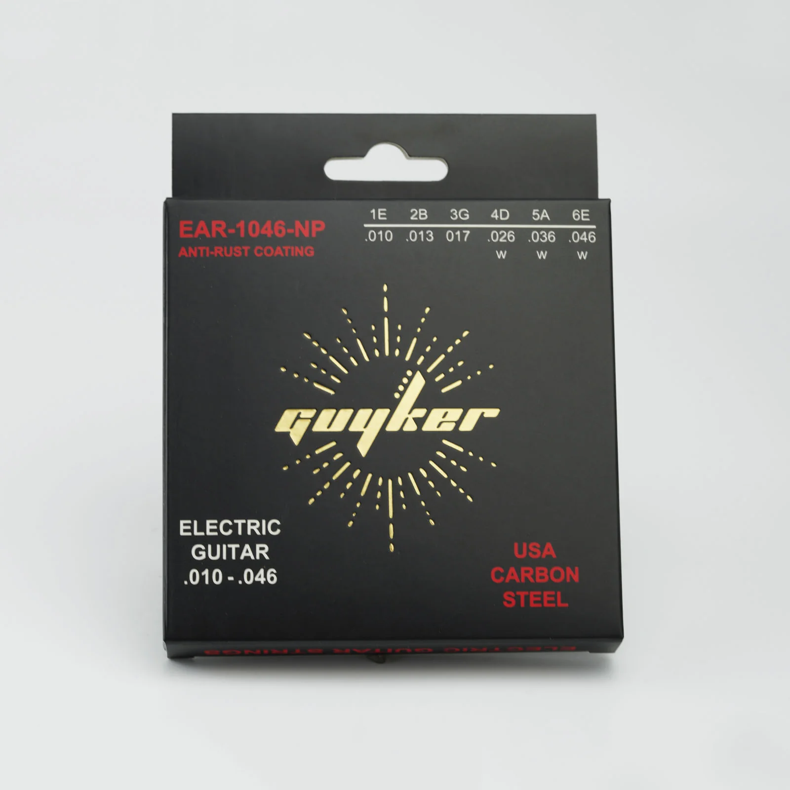 Guyker Electric Guitar Strings Set USA Carbon Steel E-A-D-G-B-E (.009-.042 / .010-.046) - Image 8